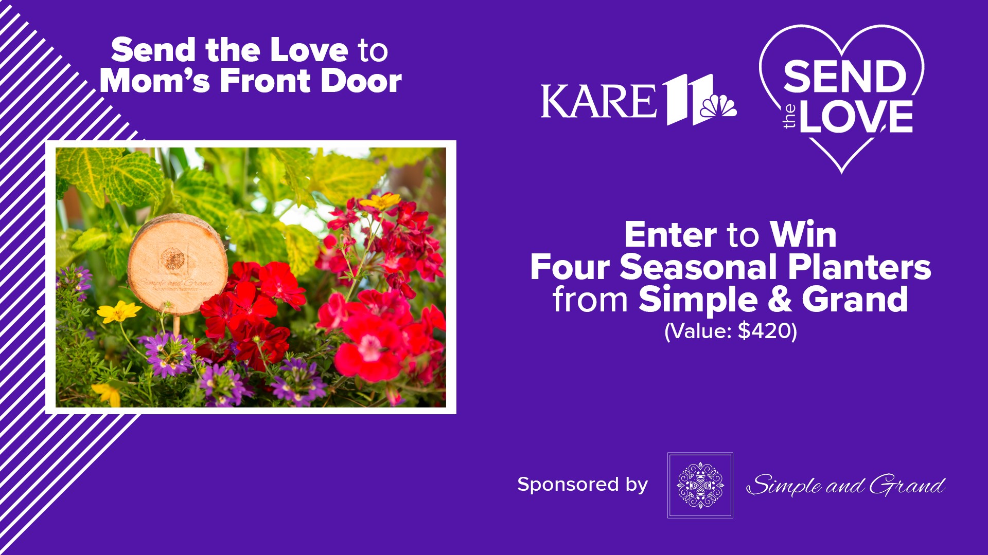 Enter to win four seasonal planters from Simple & Grand.