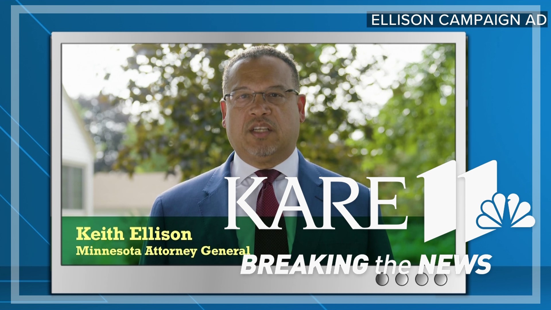Attorney General Keith Ellison's first big campaign ad buy focuses on his work as a prosecutor, as Republicans try to blame Democrats for the current crime wave.