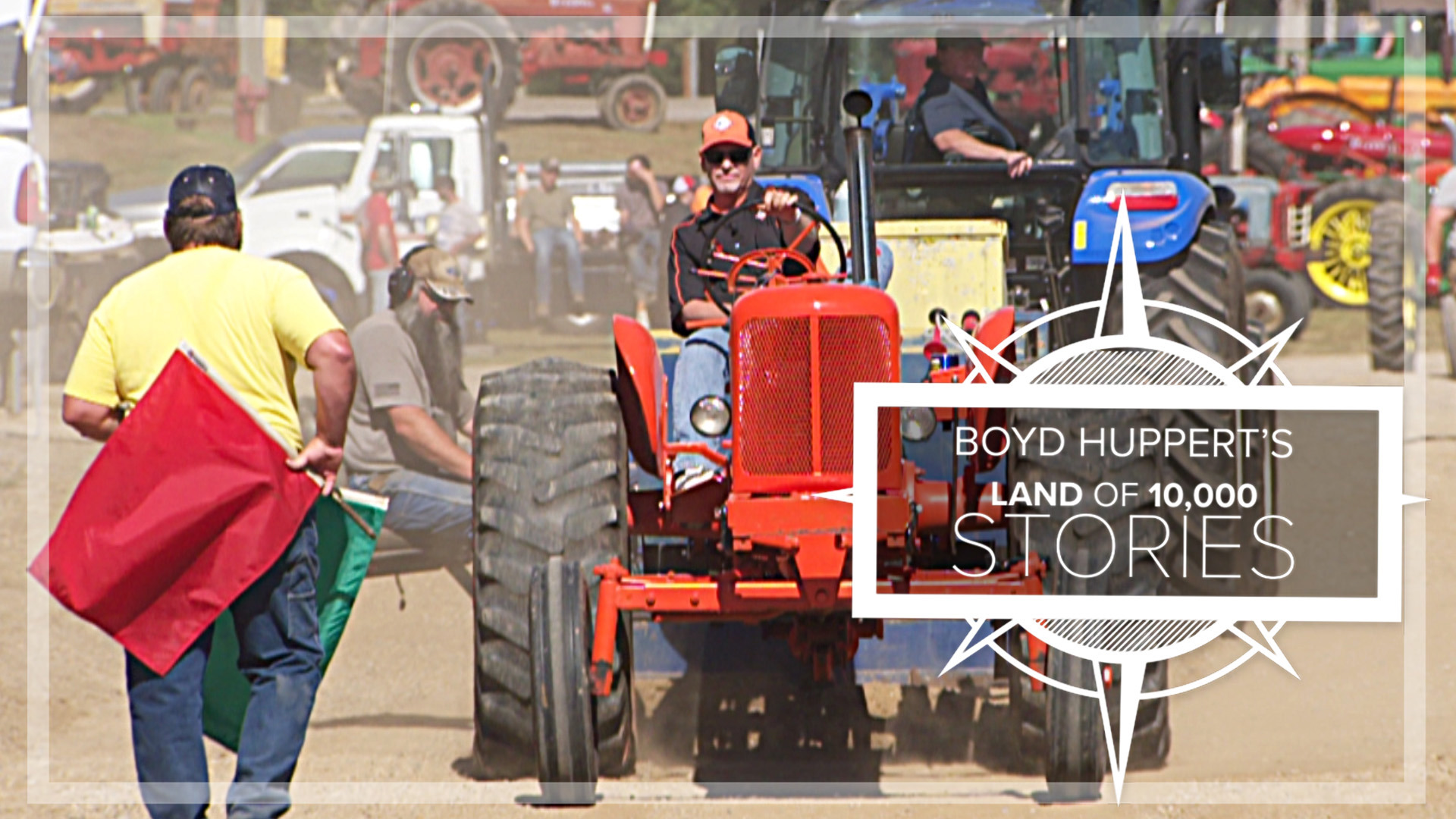 Chris Larson competes in tractor pulls with the help of a community of supporters.
