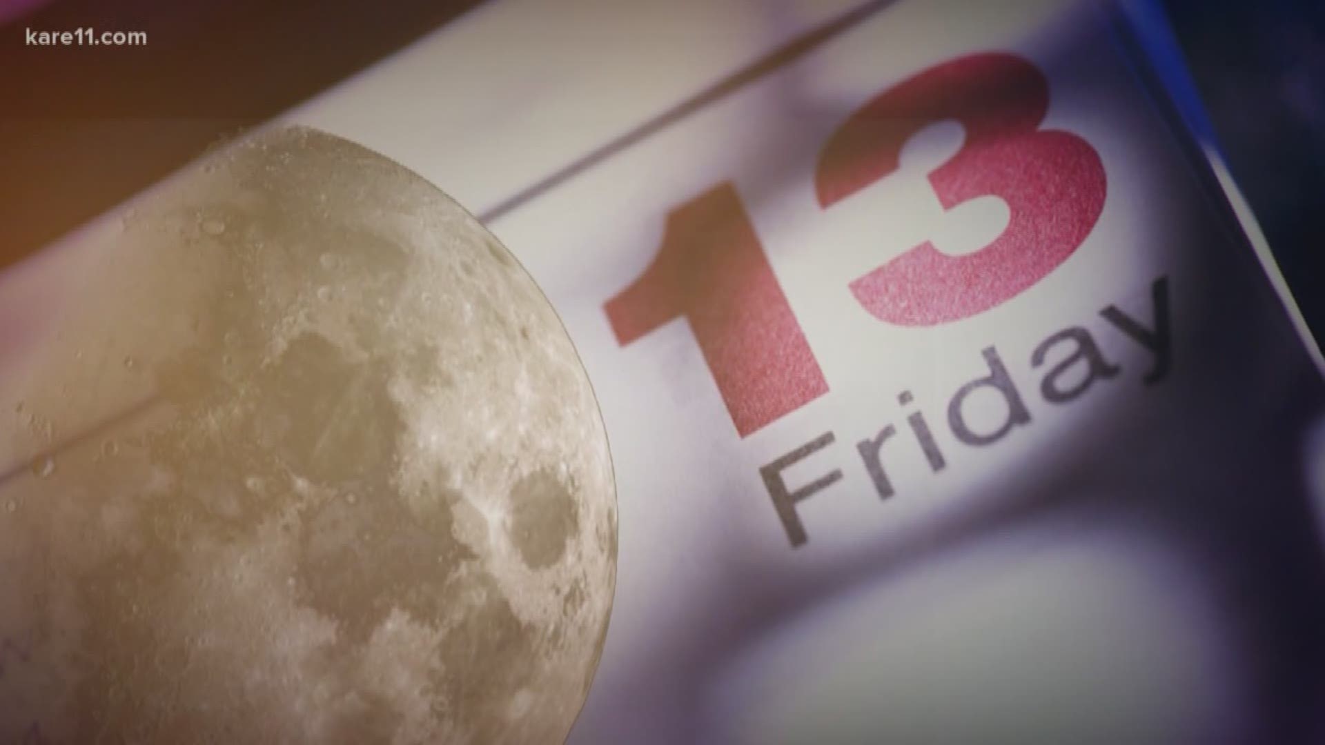 People are already superstitious about Friday the 13th. Adding a rare full moon to the mix it causes additional anxiety. What's the deal?