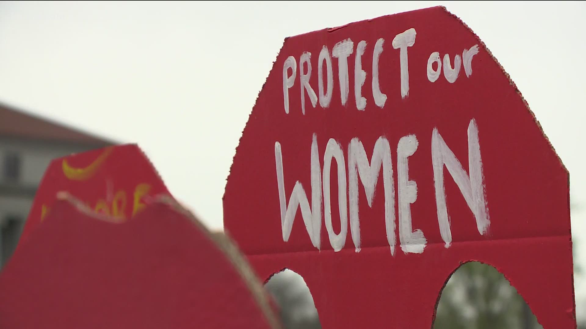 Thousands of red dresses were set out on the State Capitol lawn to help represent what’s happened historically to Native American women across the nation.