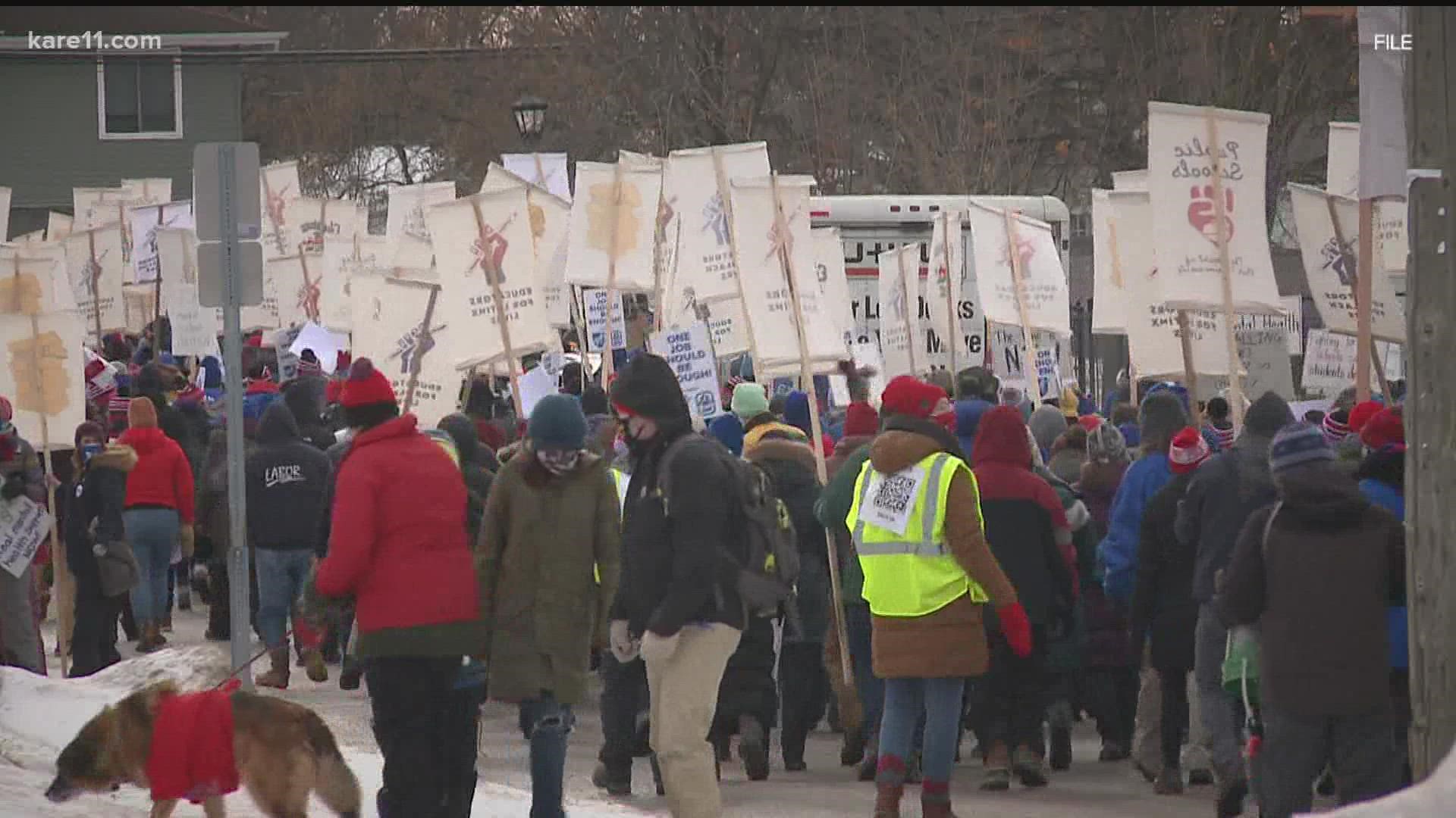 Both Minneapolis and St. Paul school districts are poised to go on strike as early as March 8.