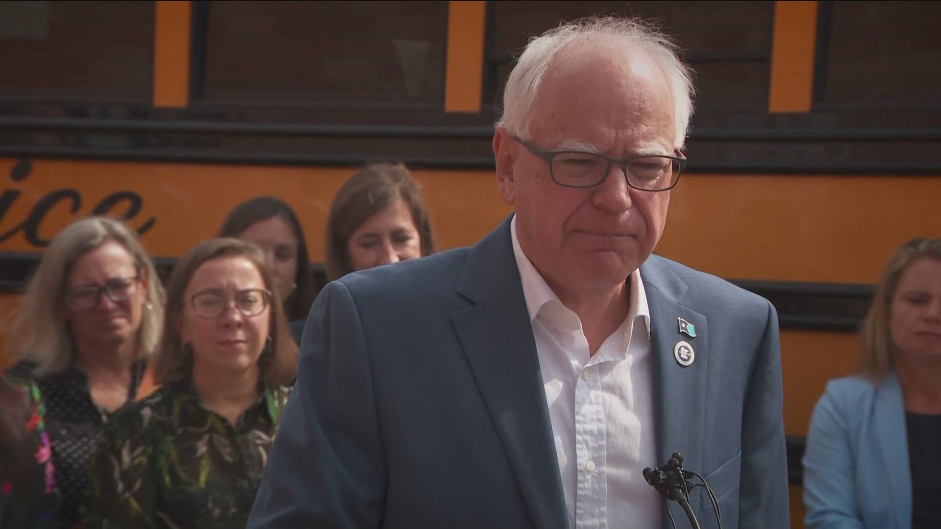 In a social media post, Gov. Walz said "The world feels crazy right now, but we won't lose hope."