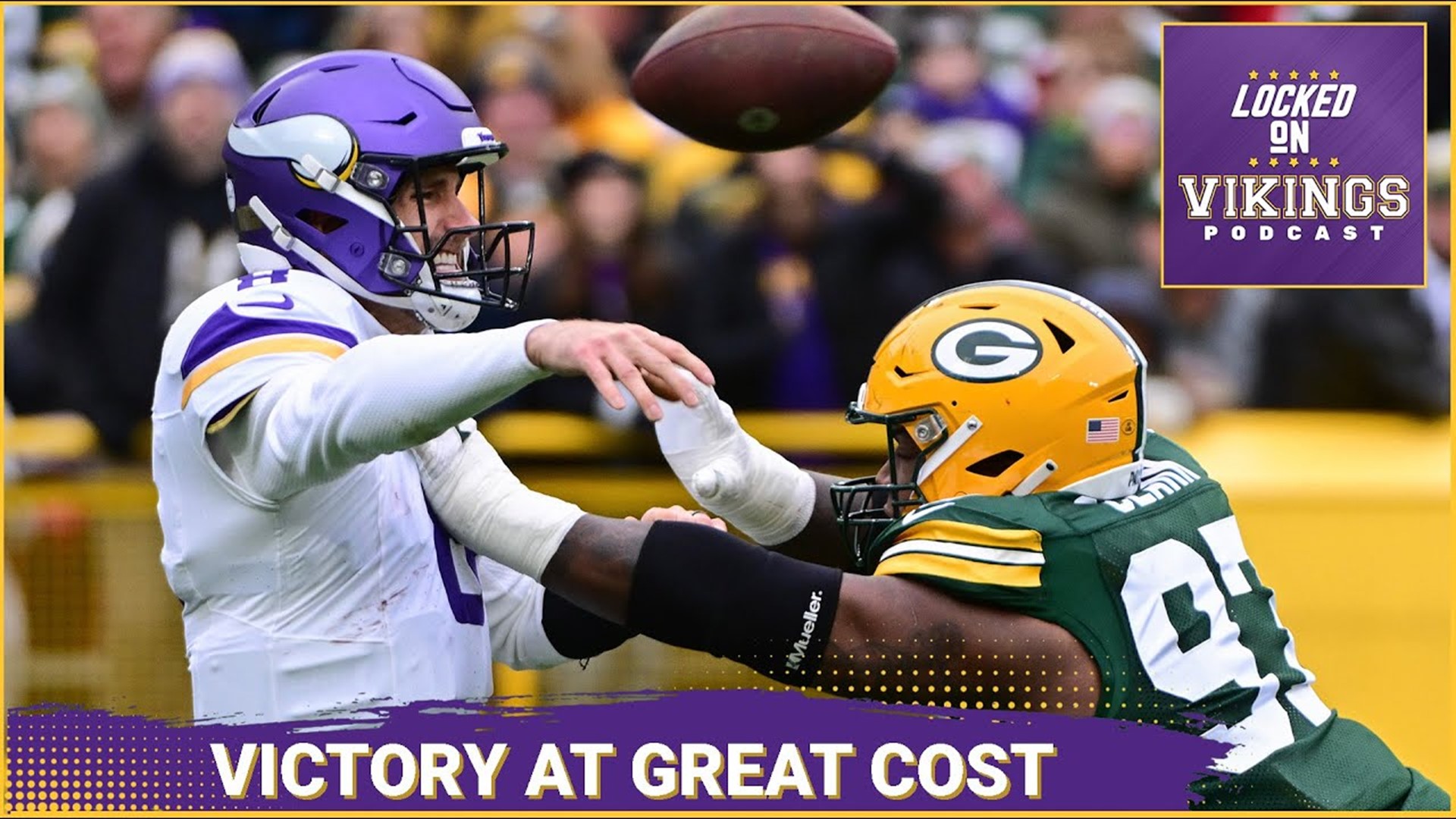 The Vikings are now without a quarterback, and despite winning 24-10 over Green Bay, the Vikings are reeling.