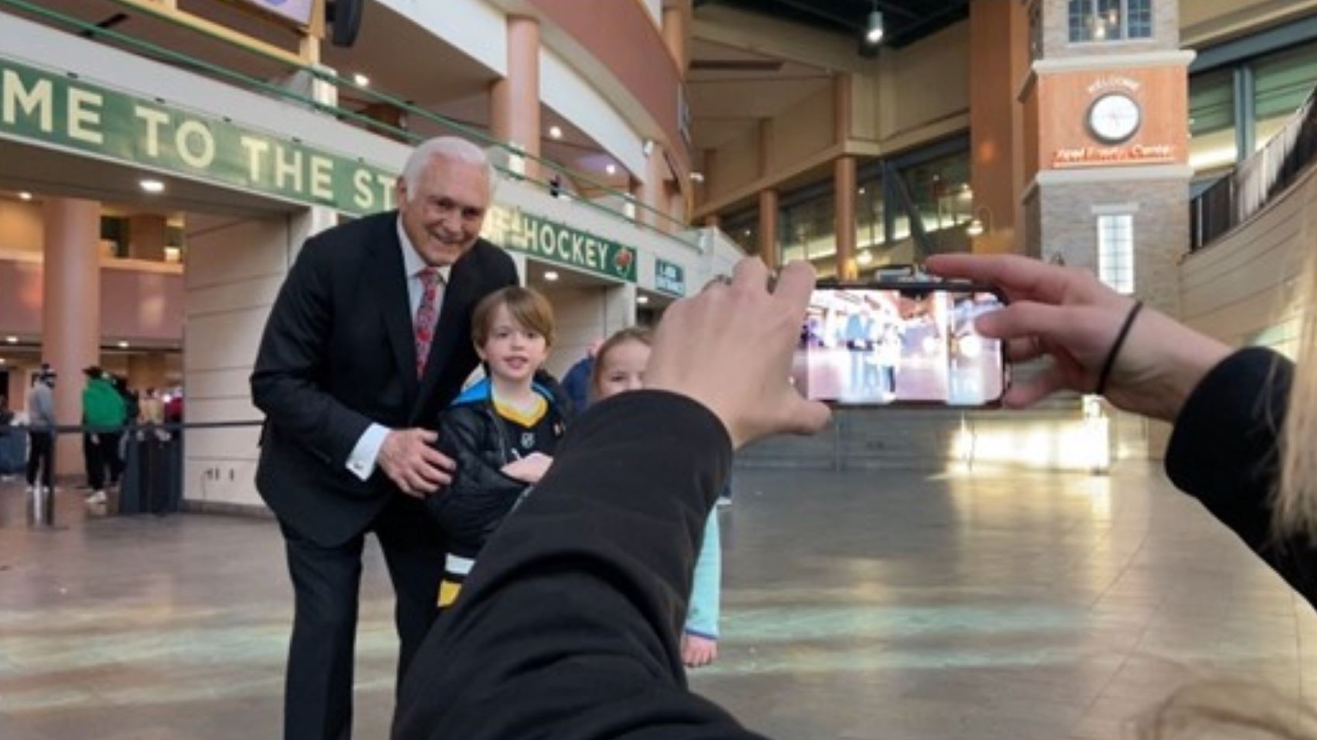 During Saturday night's championship, Lou Nanne was honored multiple times before and during the game.