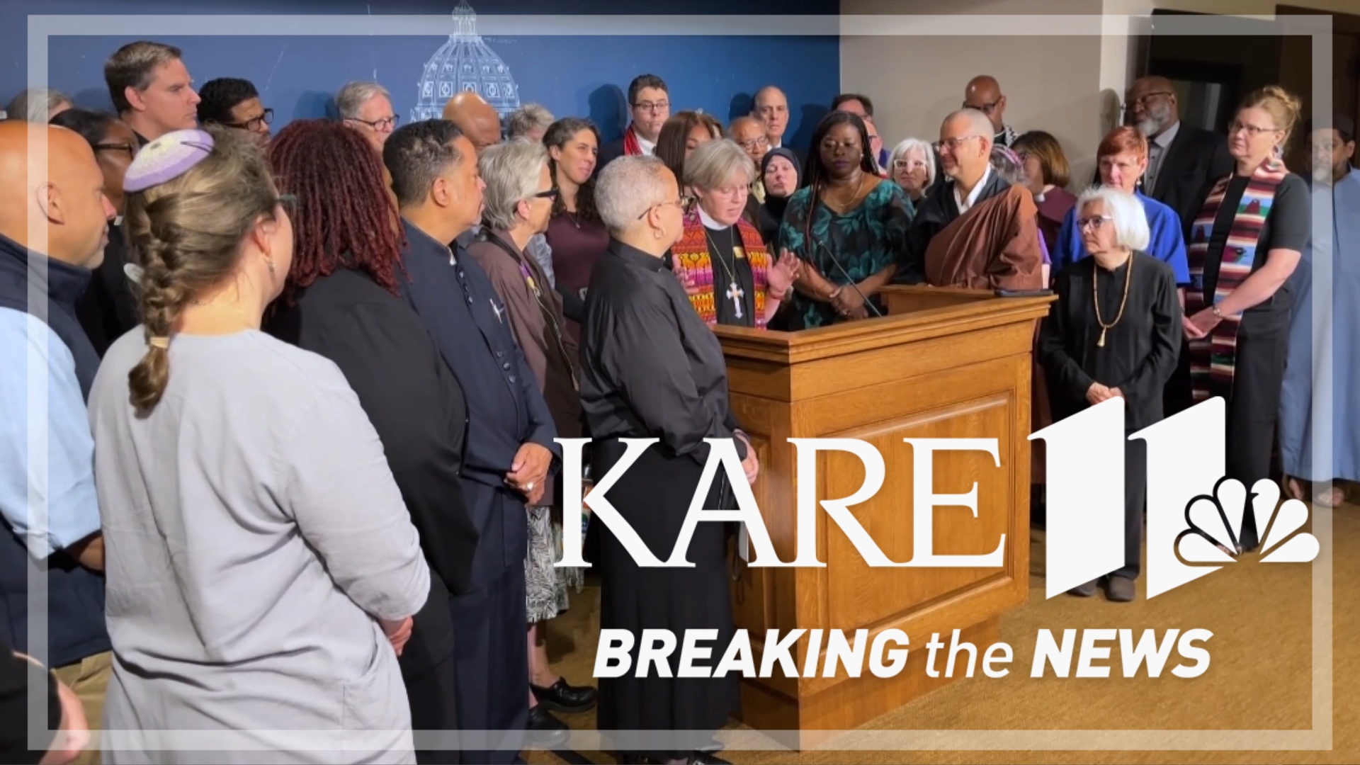 Christian, Muslim, Hindu, Jewish, and Buddhist leaders from across the state of Minnesota gathered at the Capitol to deliver a statement on behalf of many more.