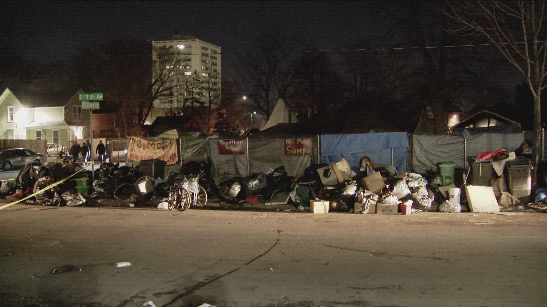 Calls to shut down a Native American homeless encampment are growing following a fatal shooting Tuesday evening. One person is in custody.