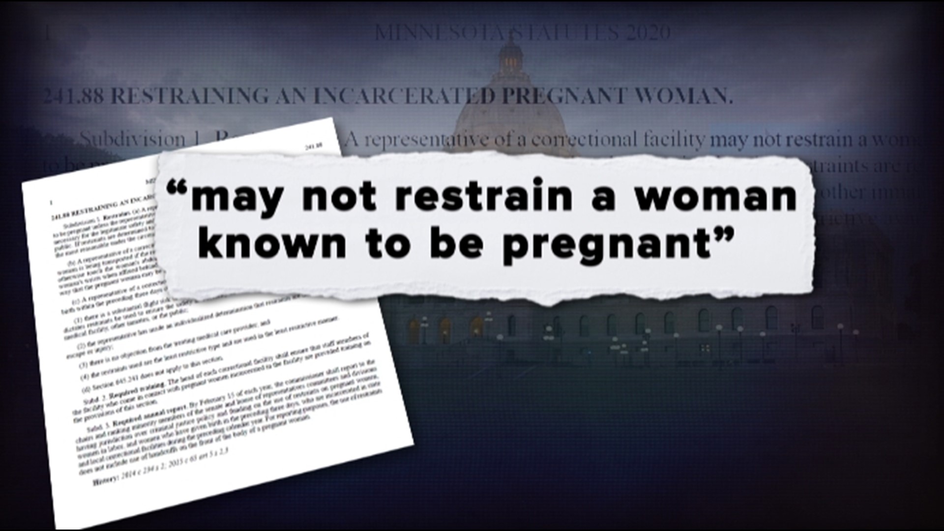Kare 11 Investigates Illegal Shackling Of Pregnant Inmate Prompts Kare 11 Investigates Illegal Shackling Of Pregnant Inmate Prompts