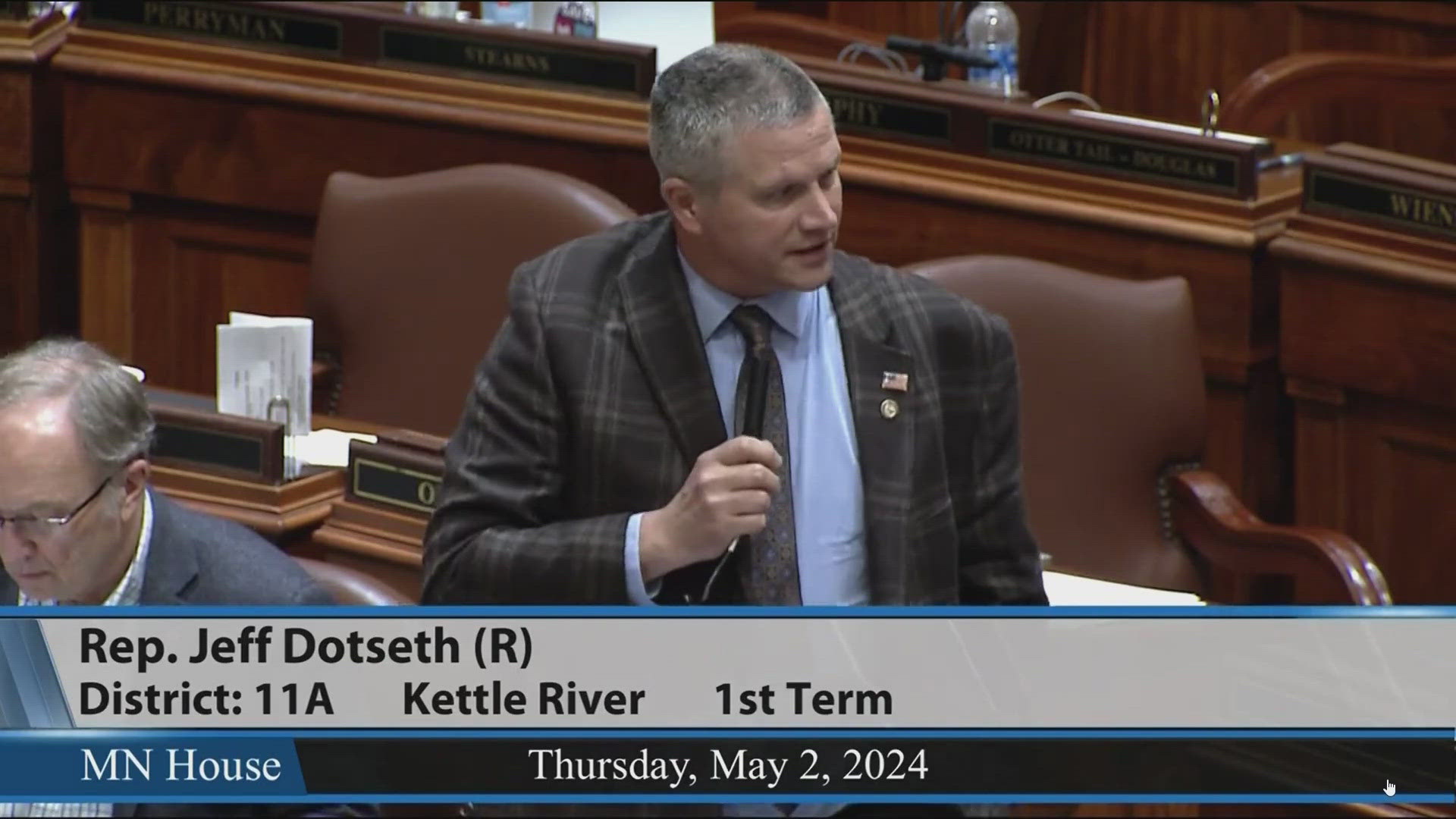 Republican State Representative Jeff Dotseth was charged in 2008. He eventually pled guilty to a reduced charge of disorderly conduct.