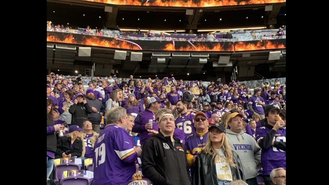 KARE 11 - The Vikings lost to the Giants in their first playoff game,  31-24, ending their season.