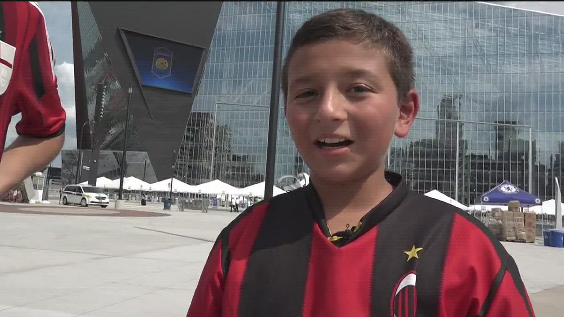 Fans excited for soccer game at U.S. Bank Stadium