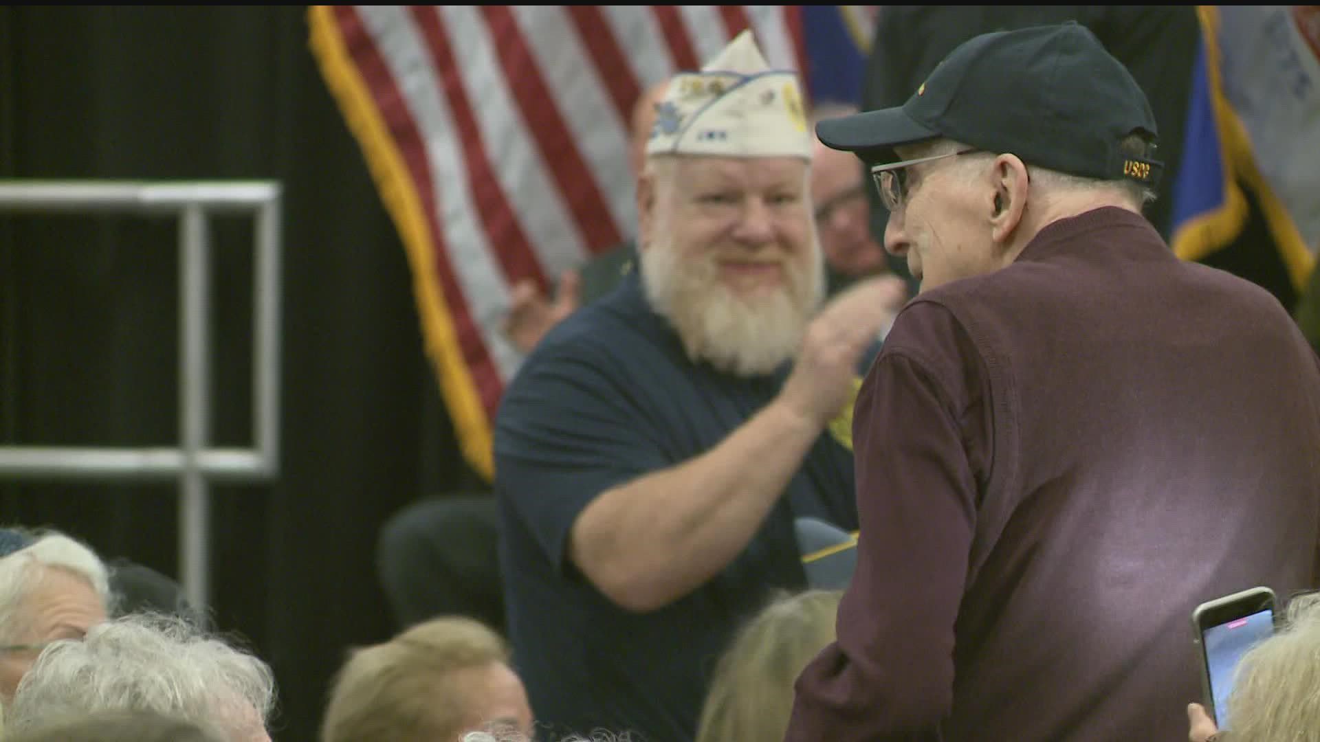 After two years of virtual ceremonies, Minnesota's official Veterans Day event was in person again. Political leaders and veterans gathered in Inver Grove Heights.