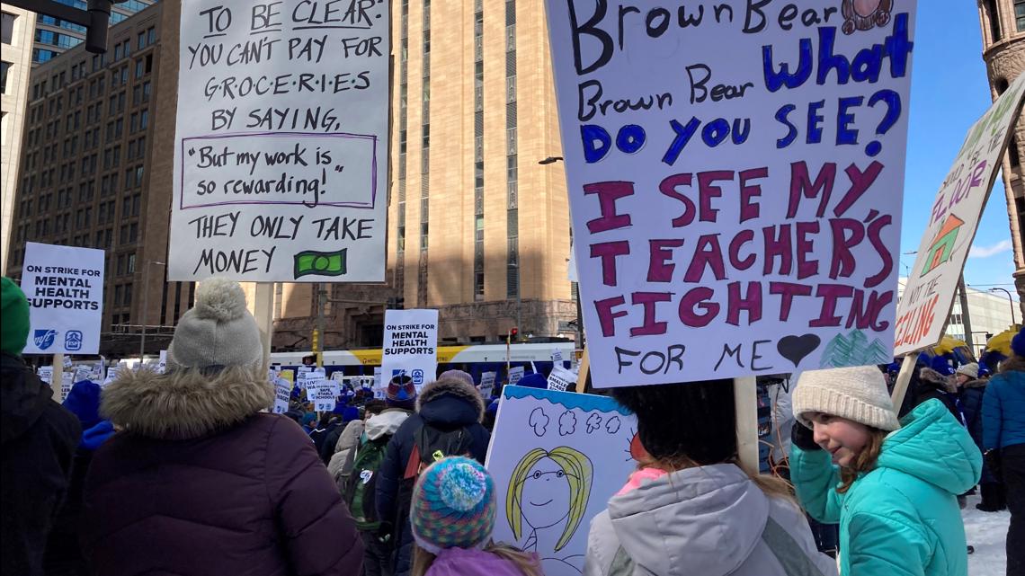 Day 3: Minneapolis Educators March While Parent Union Calls On Strike ...