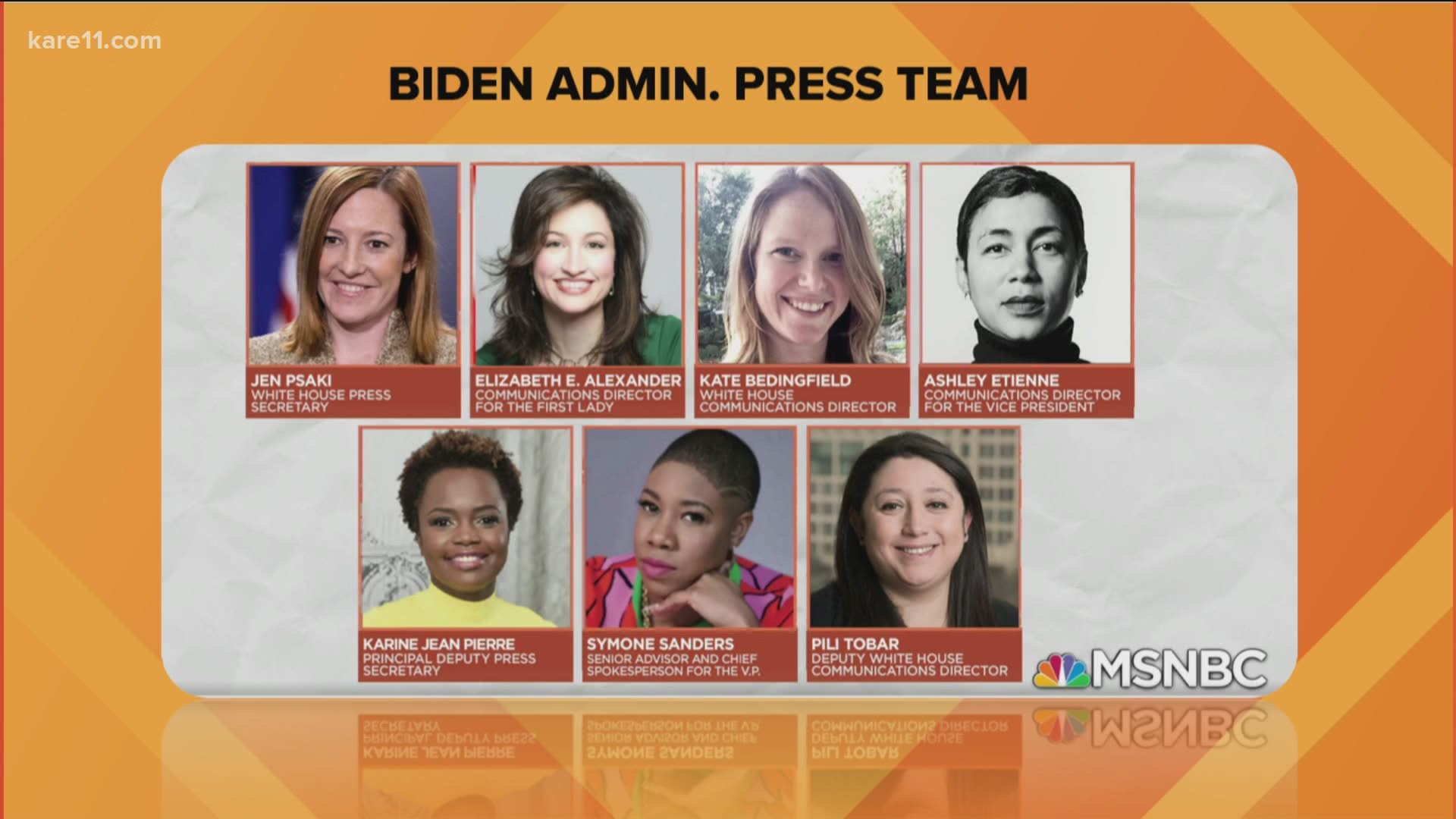 Biden also announced that his press team will be made up of all women.