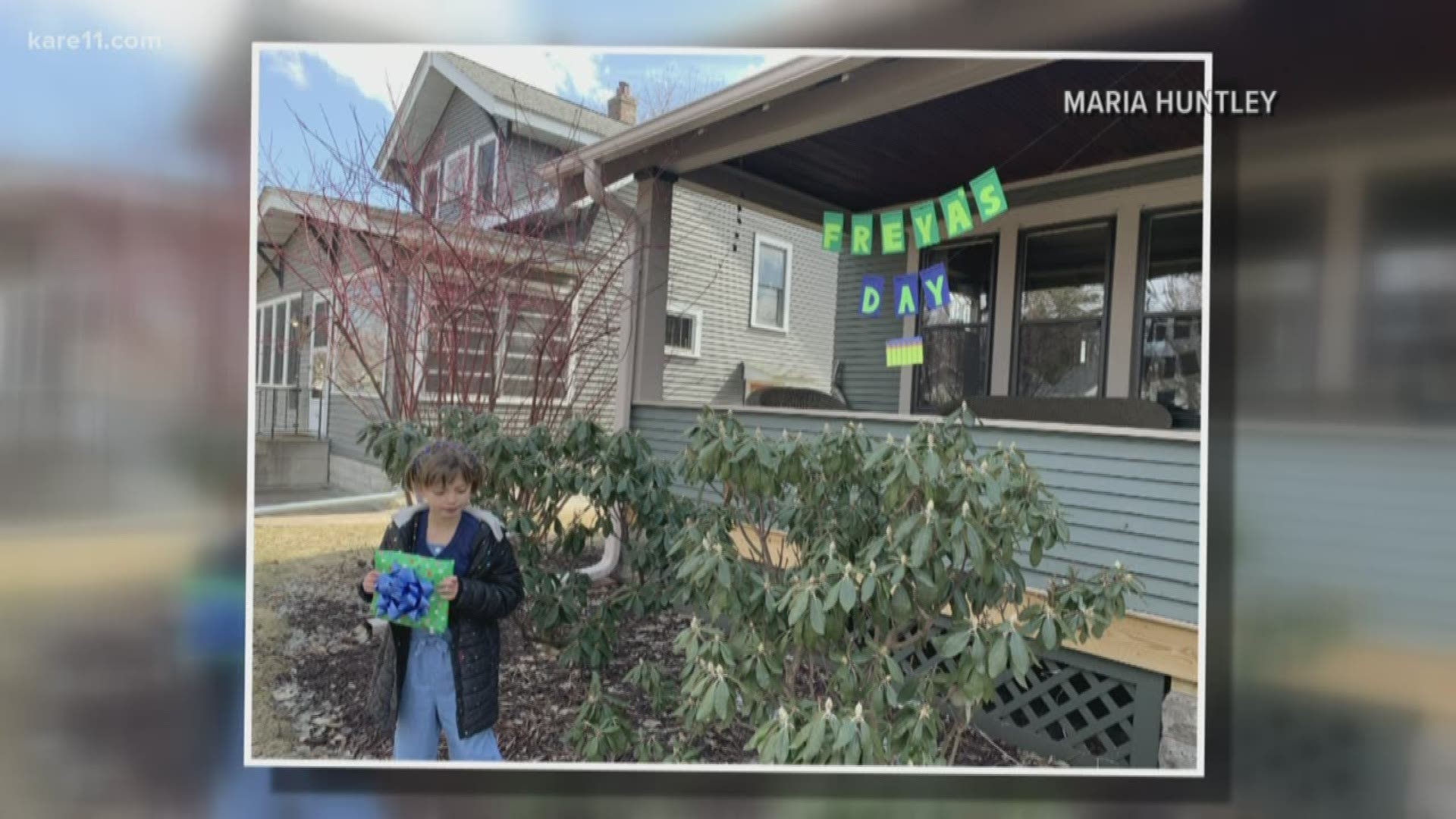 7-year-old gets a special birthday surprise from her neighbors