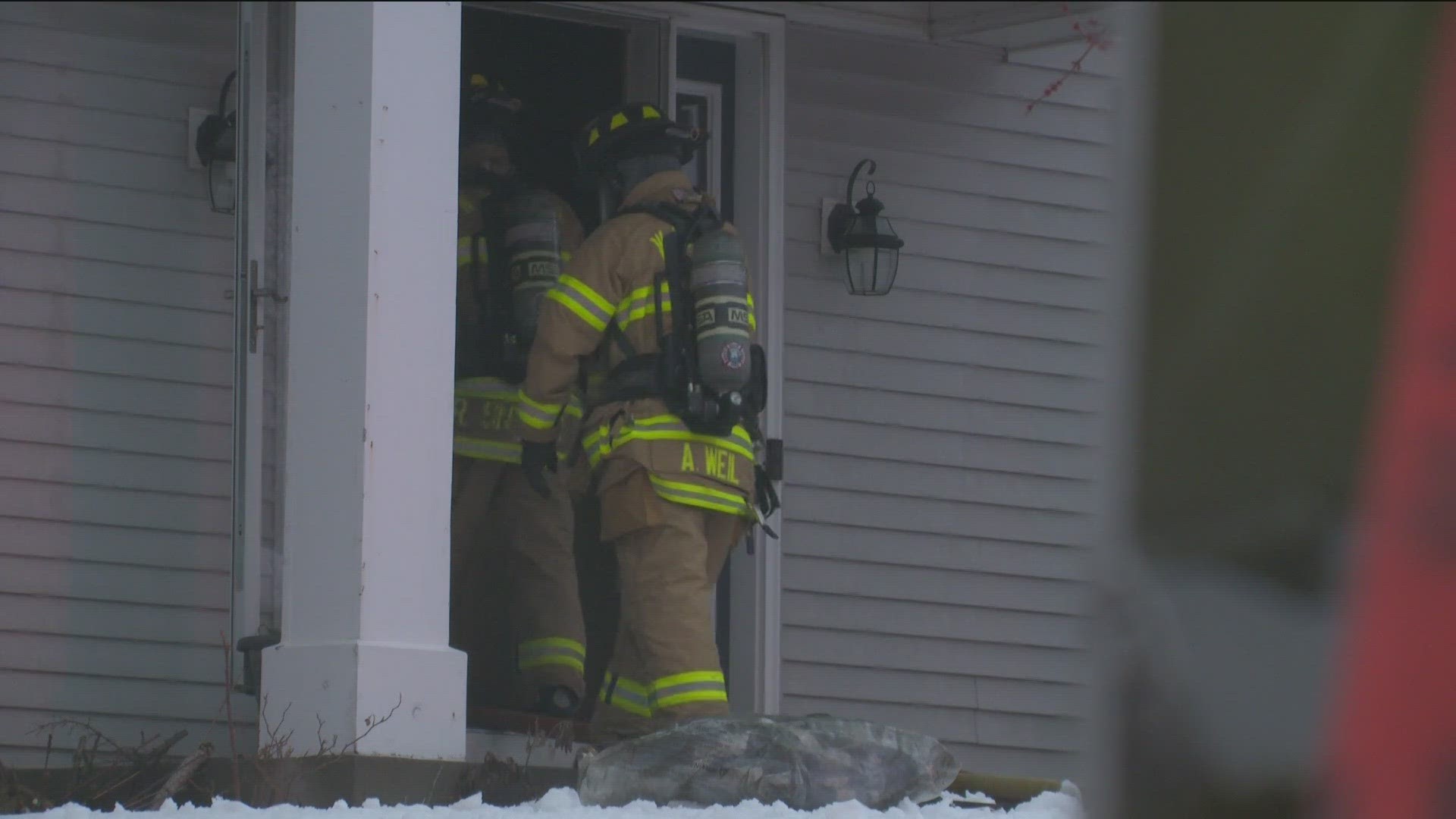 Maplewood authorities say a neighbor reported smoke coming from a house window. No people were reportedly injured.