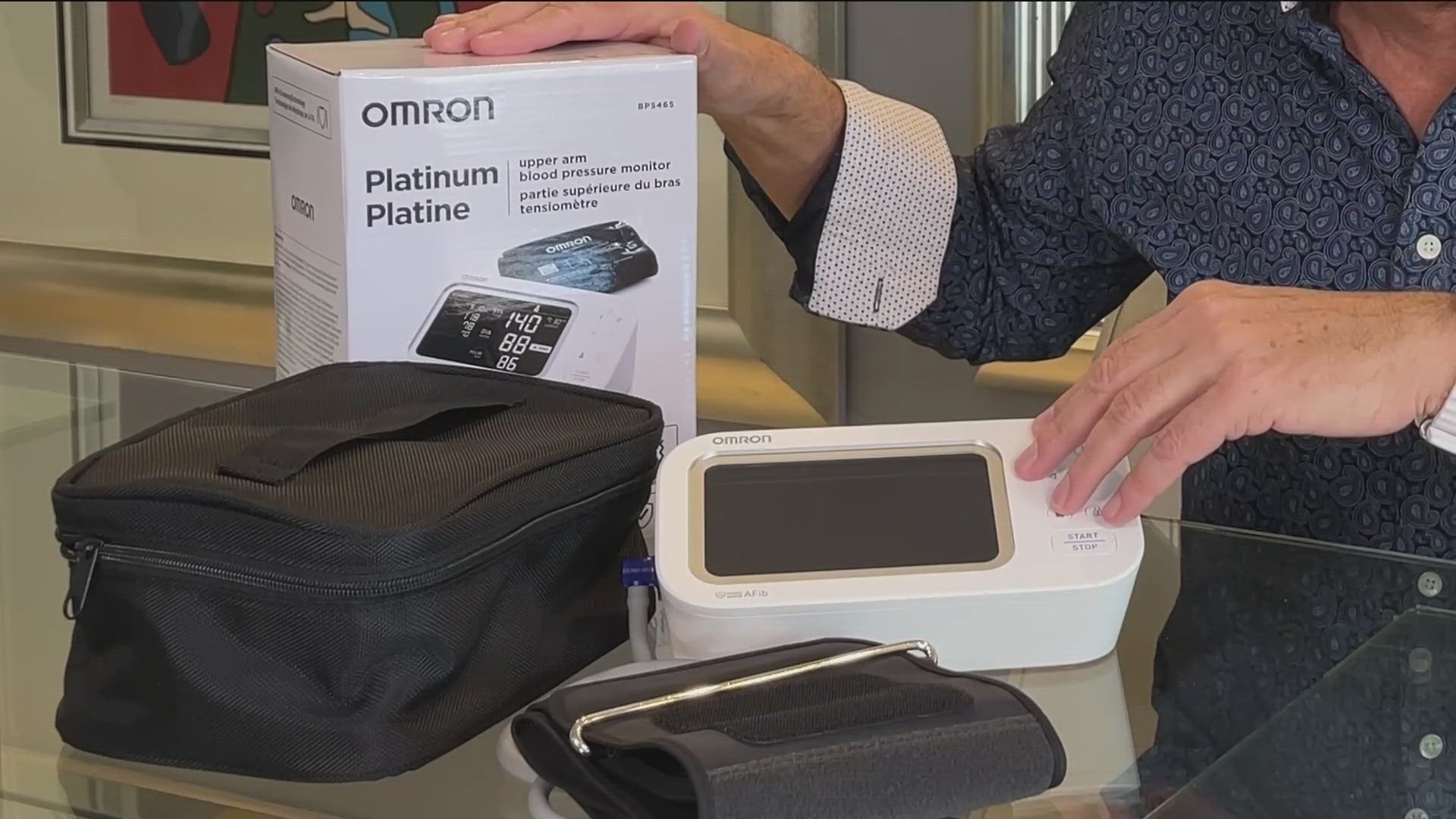 Steve Greenberg showcases Reliefband for motion sickness, Omron's AI-powered heart monitor, ASUS gaming PC and WWF gift cards.