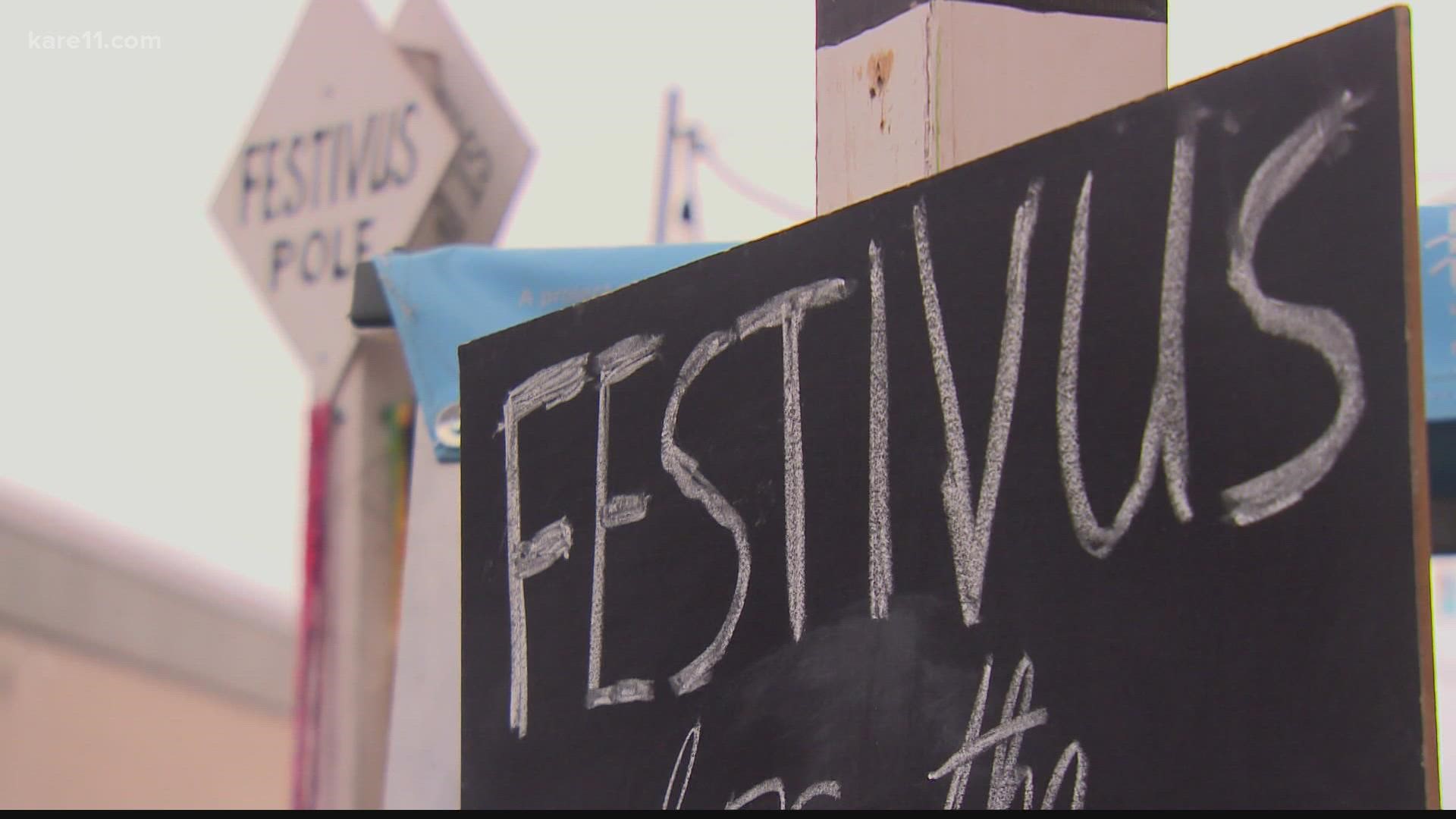 Looking for a place to air your grievances? Lowertown Arts District in St. Paul celebrates Festivus.