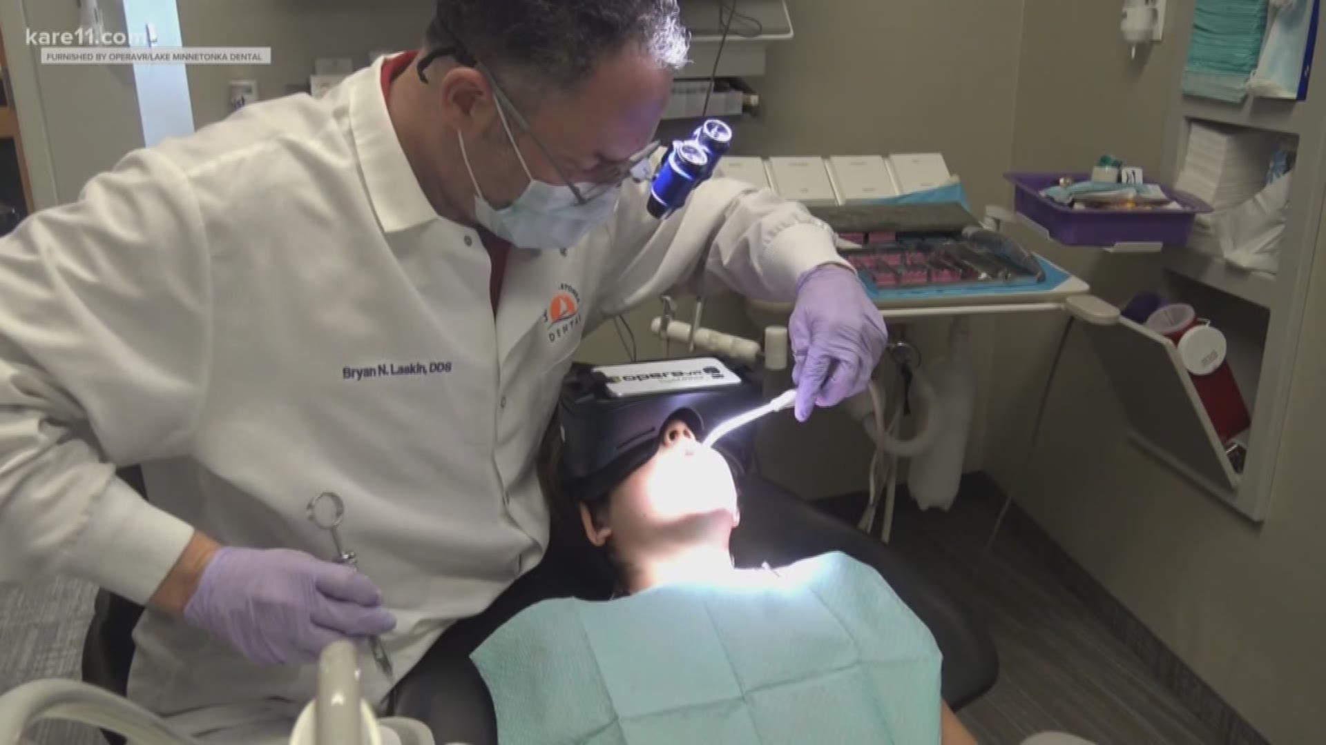 Minnetonka dentist invented a virtual reality system reducing need for painkillers during procedures.