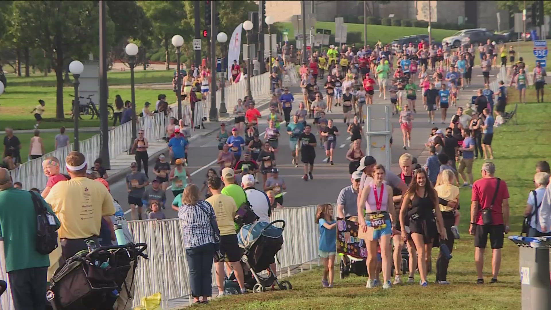 The marathon was canceled because of the heat last year.