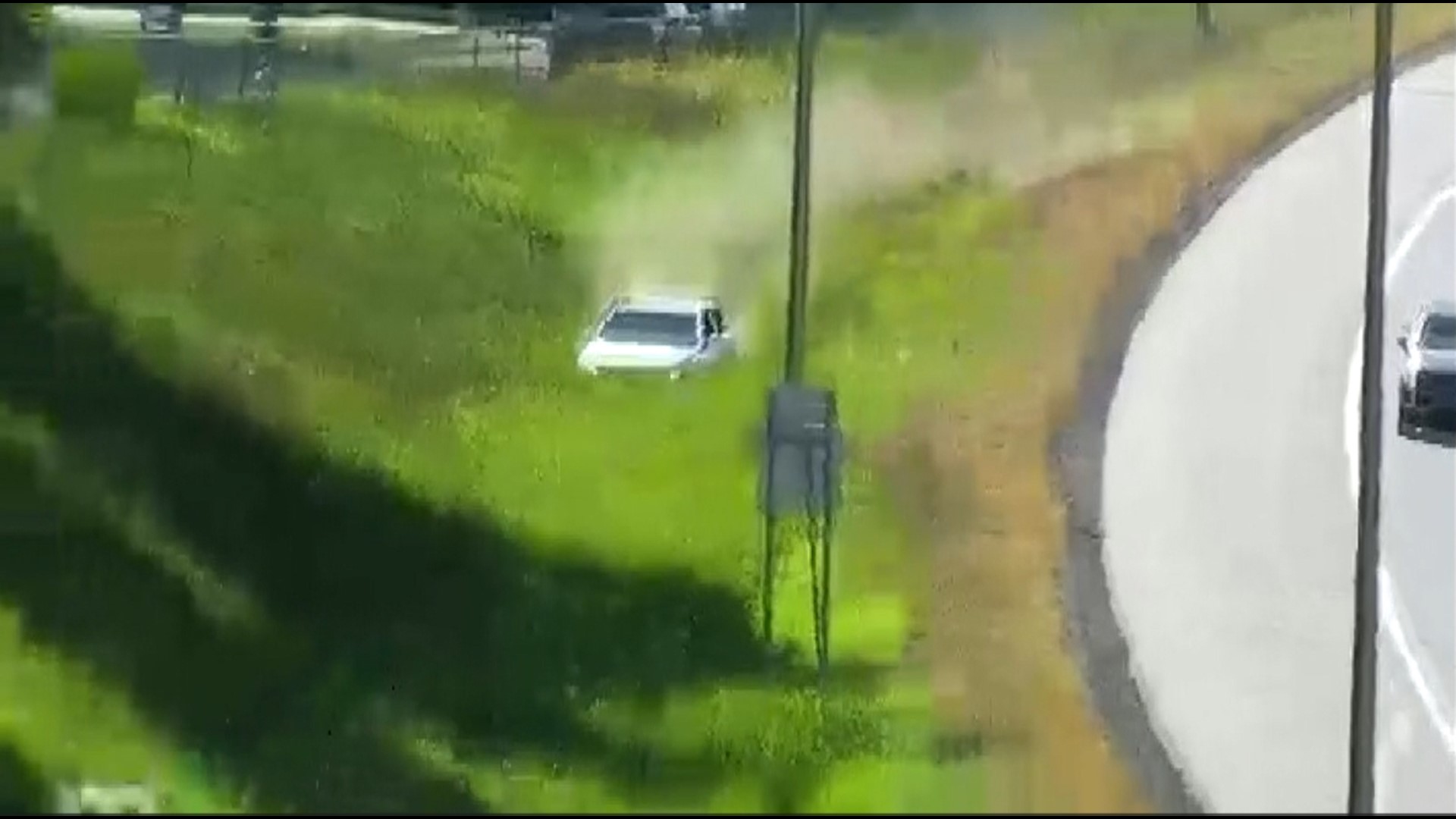 Police chase erratically driving car before crash