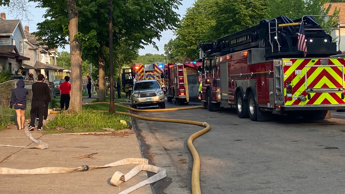 St. Paul firefighters battle morning fire