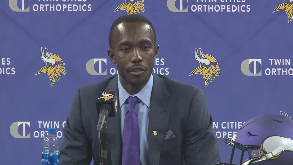 New Vikings GM Kwesi Adofo-Mensah gets emotional talking about his family