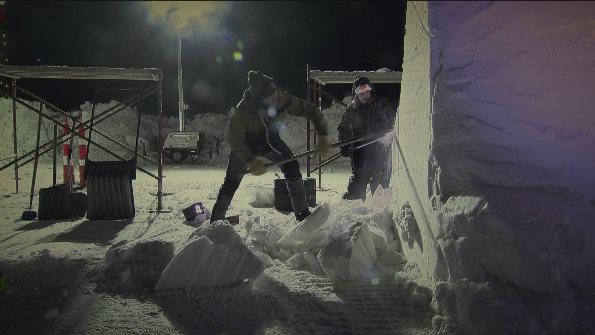 After warm weather put snowmaking efforts on pause, Stillwater officials say they have just enough time to make snow for the sculpting event next week.