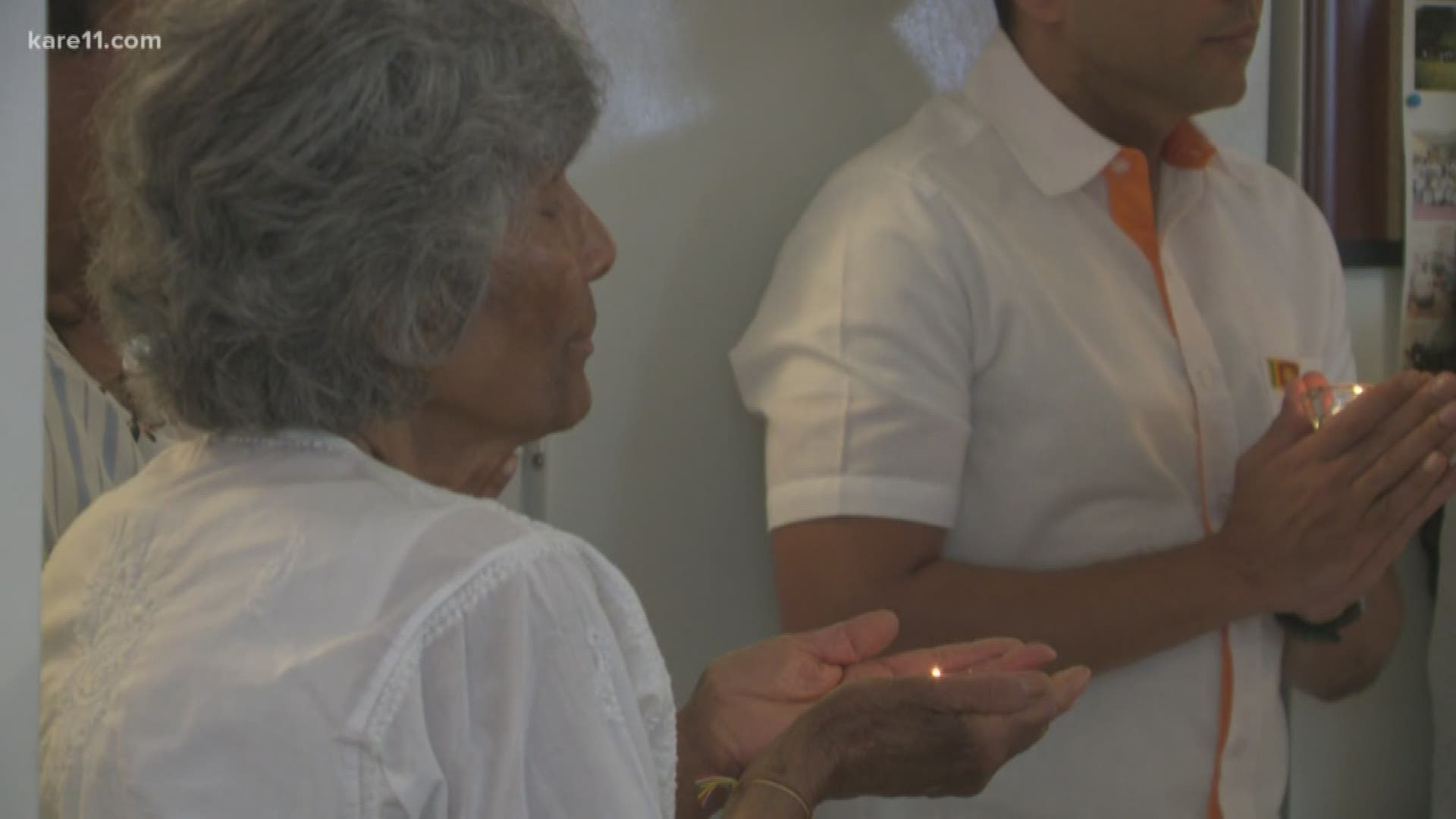 At a Minneapolis Buddhist temple, Minnesota Buddhist Vihara, KARE 11's Heidi Wigdahl spoke to people who are originally from Sri Lanka - and still have loved ones there.