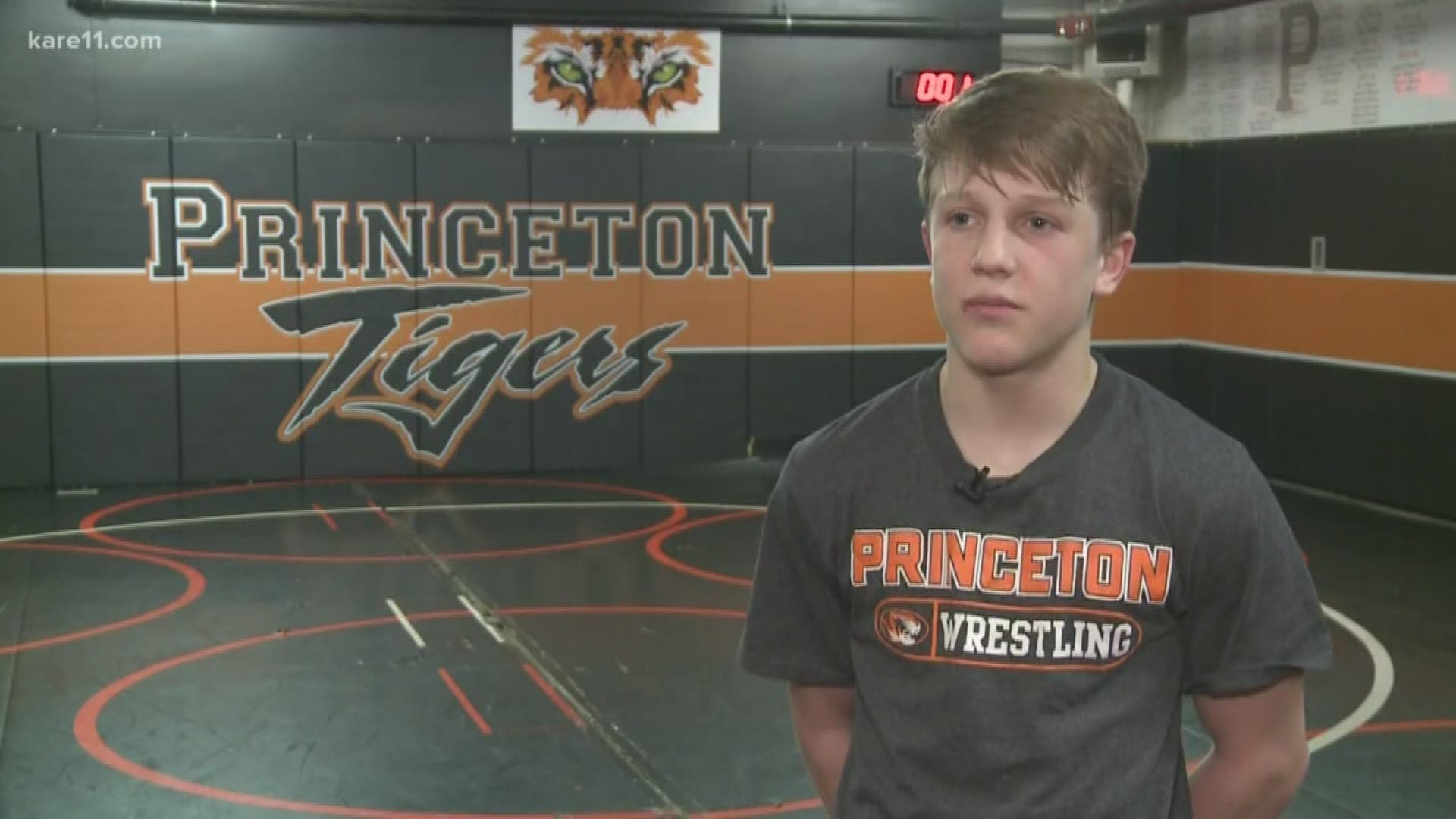 Princeton's Tyler Wells is only a freshman but he already has a state title and gold medal.