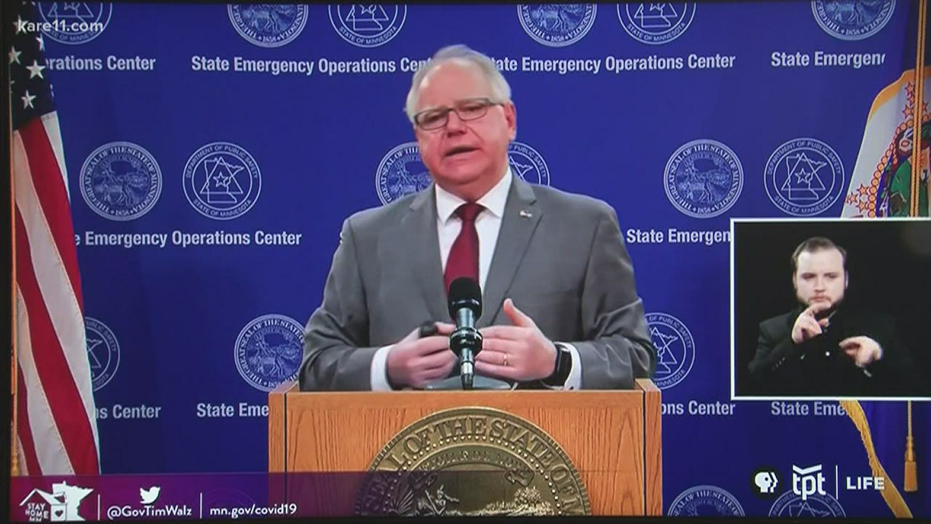 Minnesota Gov. Tim Walz has extended the state's Stay at Home order until May 18, with some loosened restrictions on retail.