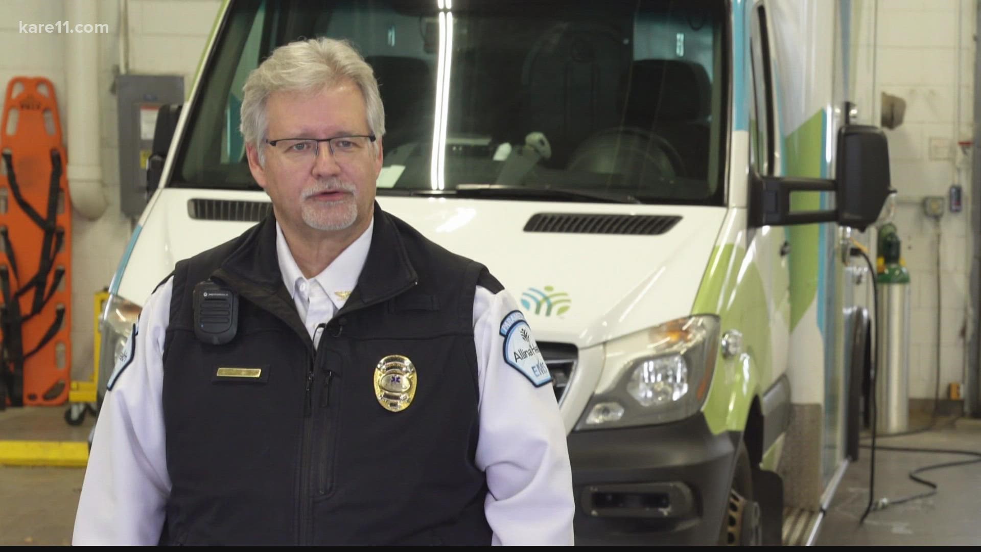 "We're seeing increases in volume anywhere between 20-40% during peak times of the day,” Allina Health EMS Operations Manager Jeff Lanenberg says.