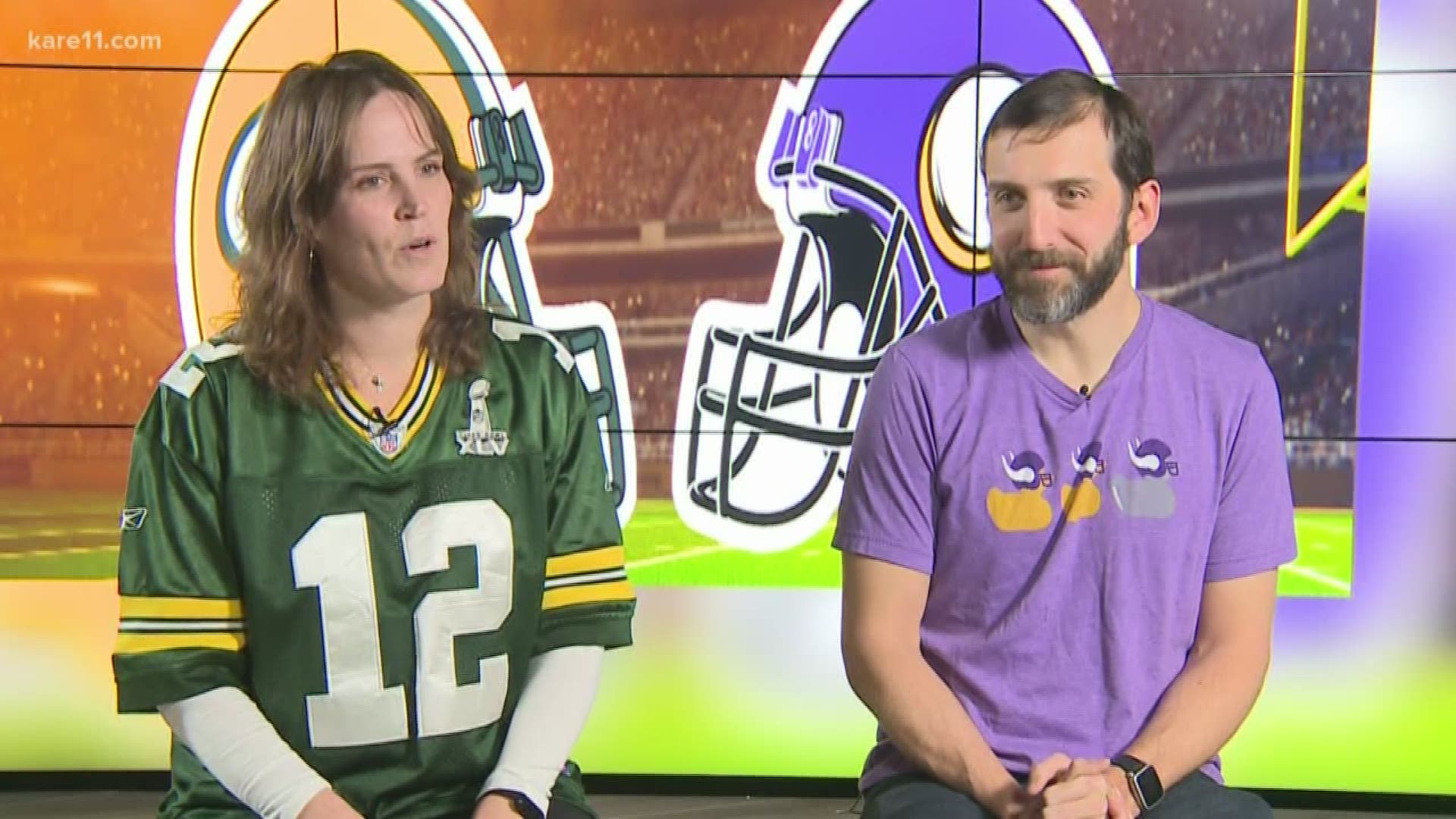 There's nothing fiercer than the Packers vs Vikings border battle, especially when family is involved.