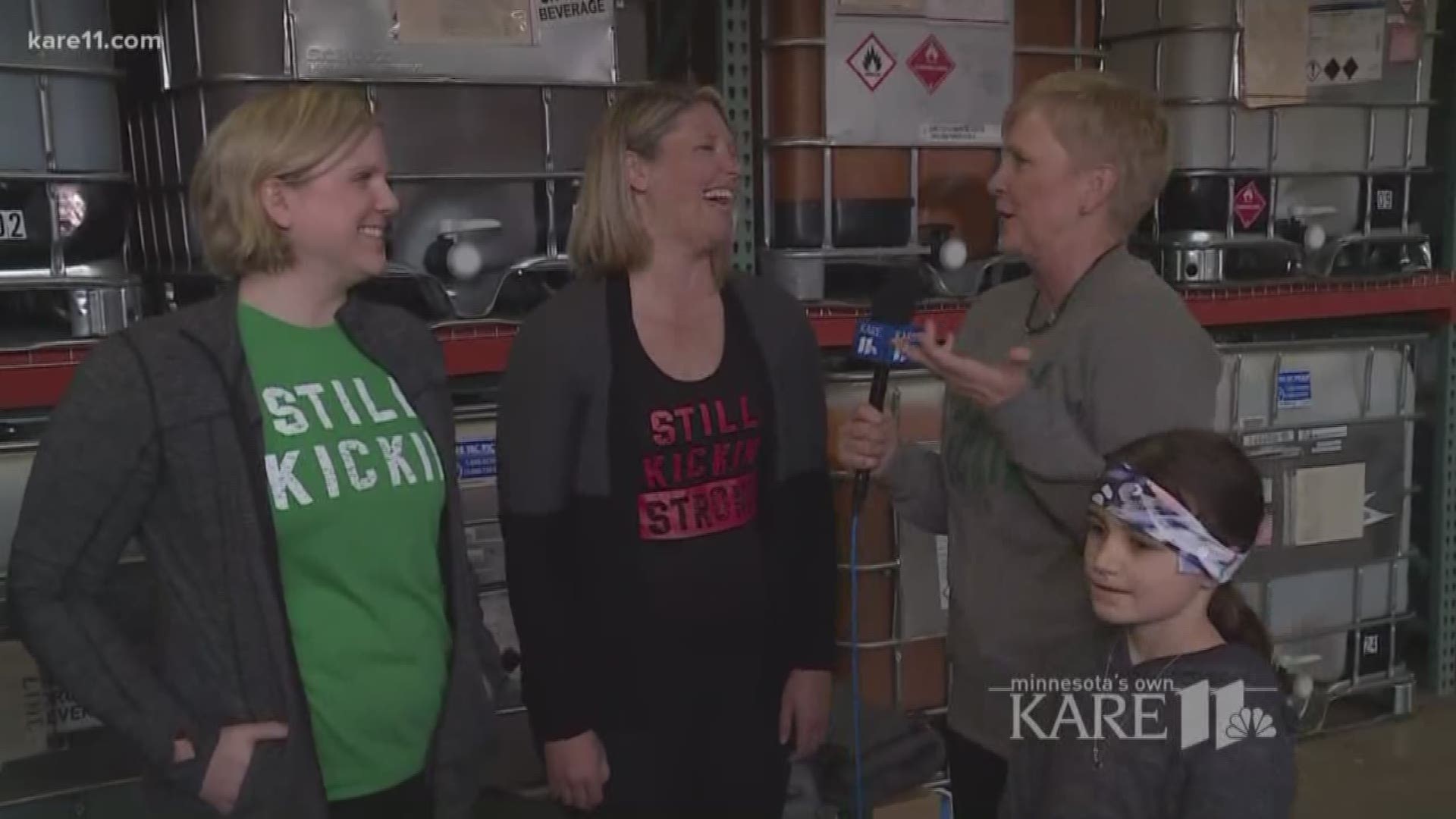 Lee Valsvik is at the Still Kickin' fundraising event that includes working out, eating and drinking for a good cause.