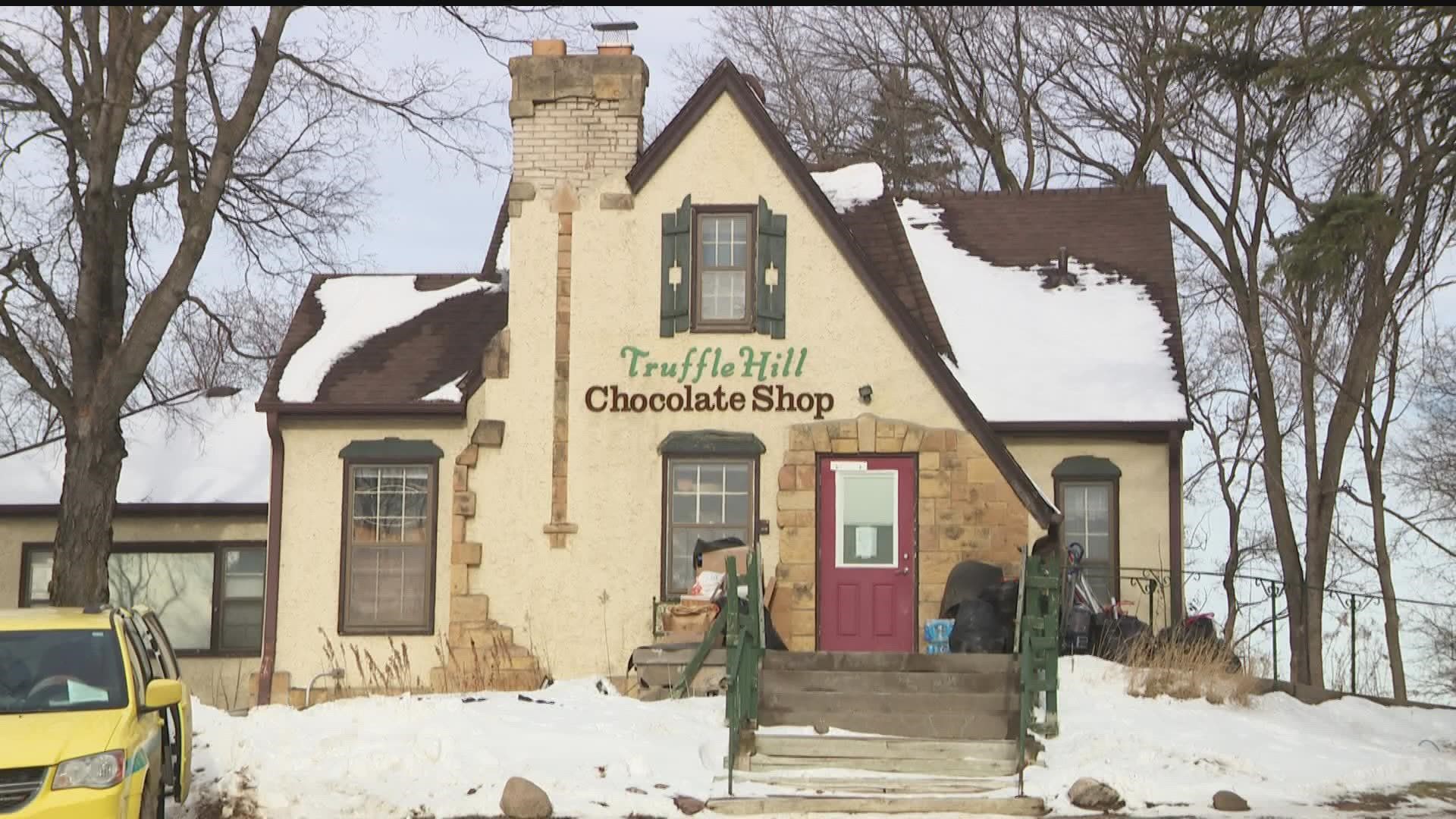 In November, people broke into the chocolate shop, stole a computer and money, and emptied three fire extinguishers throughout the Excelsior store.