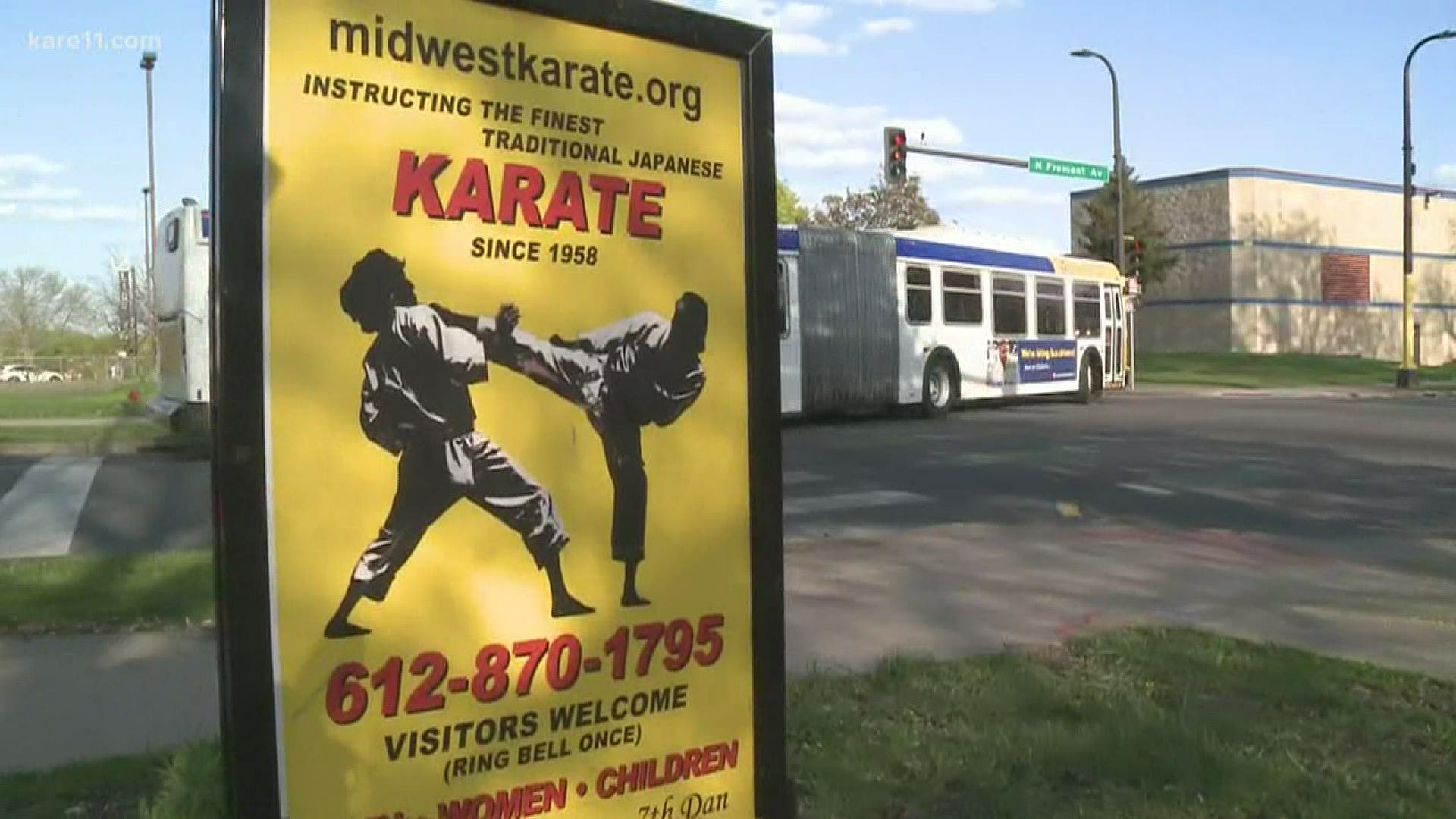 Twin Cities karate instructor is using a unique venue to teach his students karate during the COVID-19 crisis.