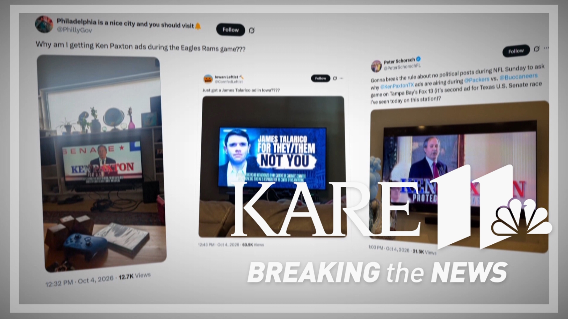 'Somebody messed up, right?' Texas Senate ads appeared during NFL games ...