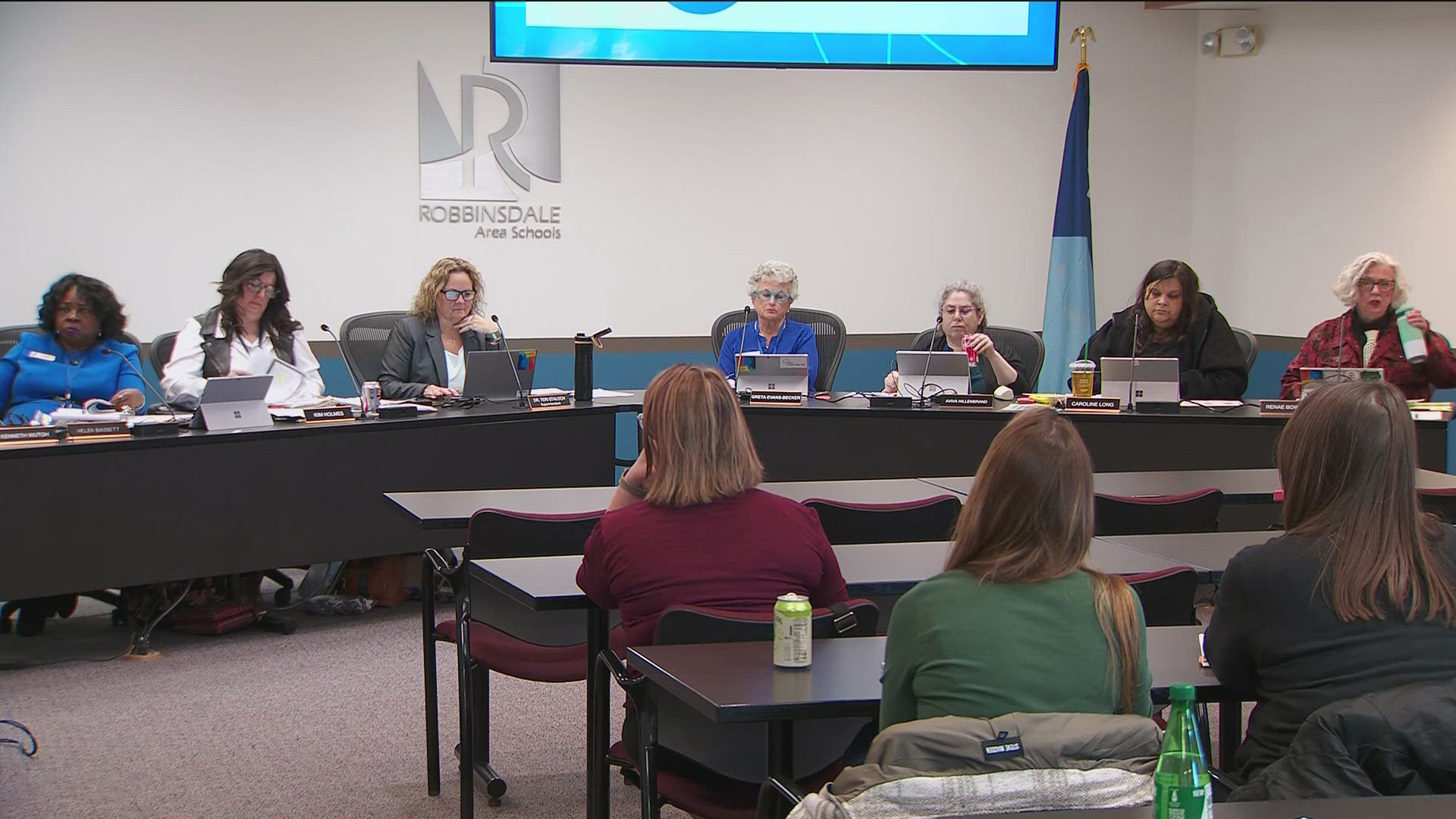 Superintendent Teri Staloch said last week that 182 positions will be affected in the district. That's 10% of total staff.