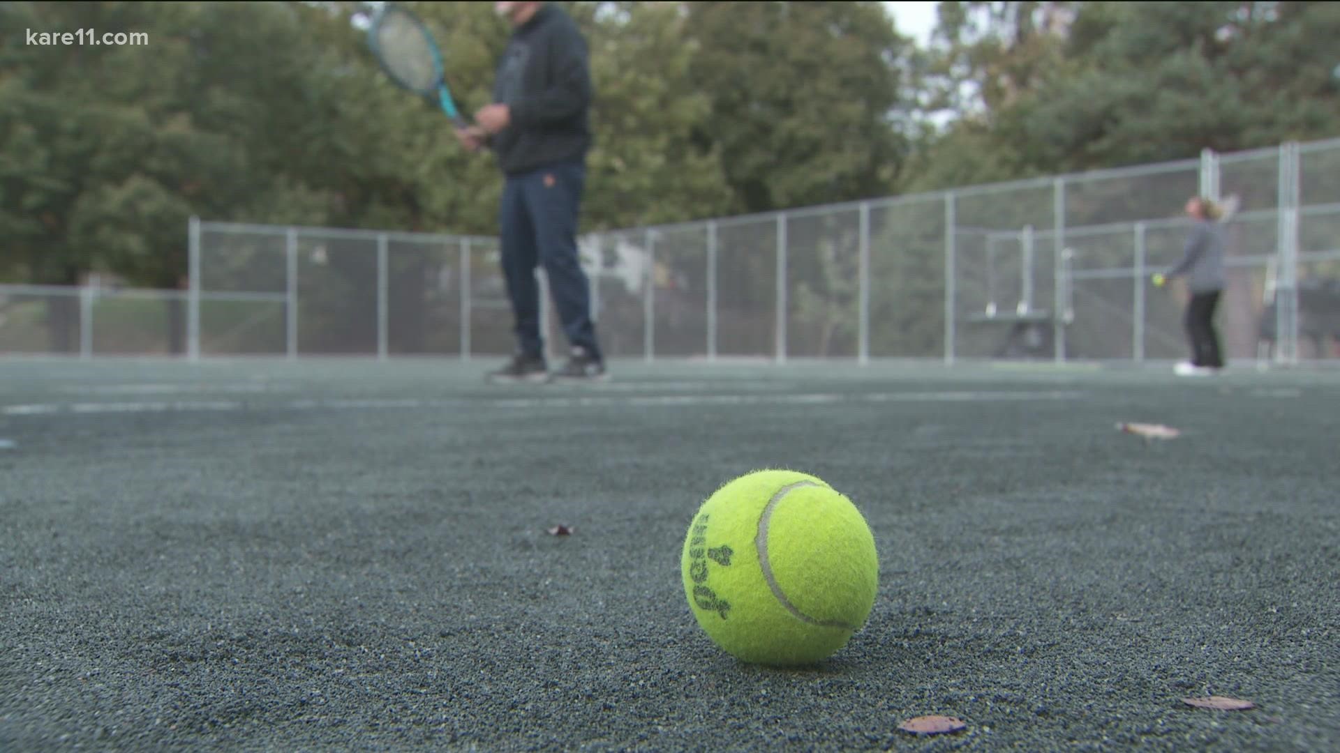 The courts in Waveland Triangle are the first public clay courts in the state.