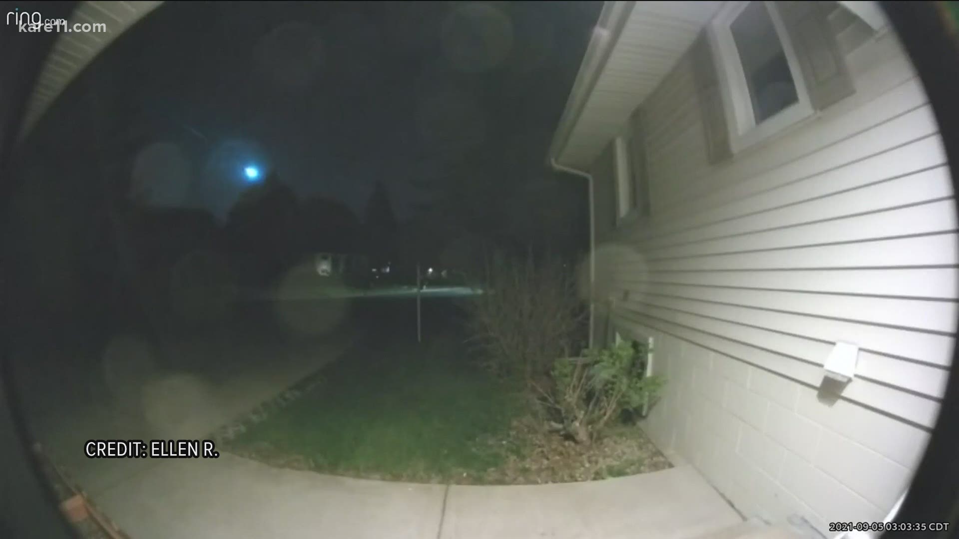 Several people around the Twin Cities, and throughout the upper Midwest, captured a meteor soaring across the sky early Sunday morning.