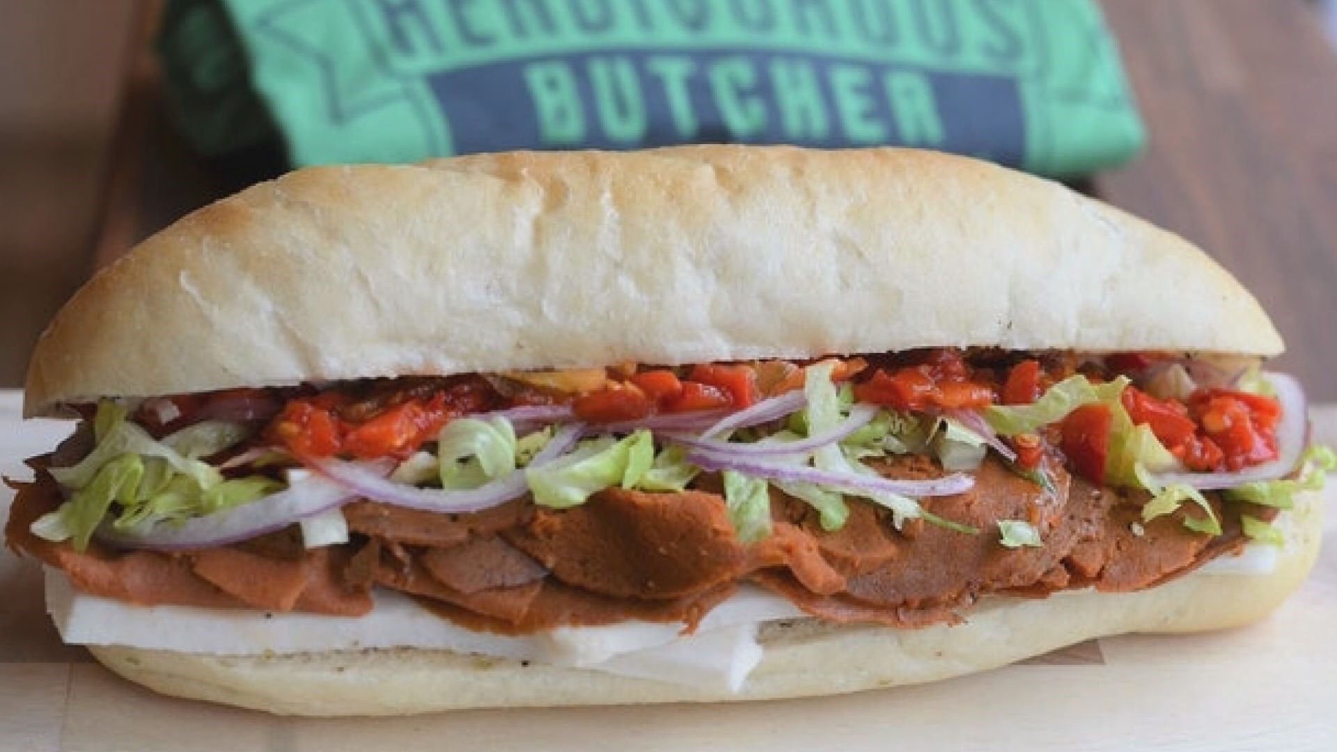 Alicia Lewis joins the team at The Herbivorous Butcher to make their best-selling vegan sandwich.
