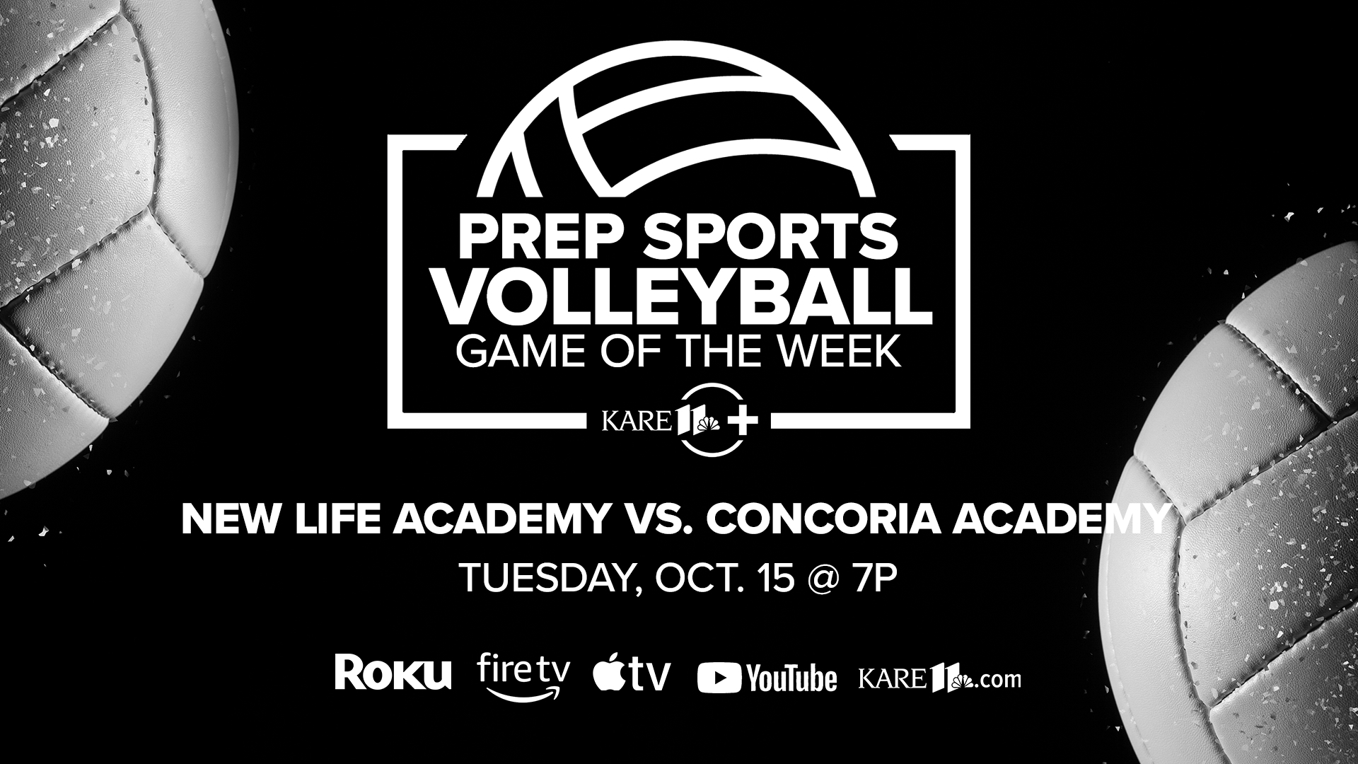 New Life Academy faces Concordia Academy in the KARE 11 Prep Volleyball Game of the Week.