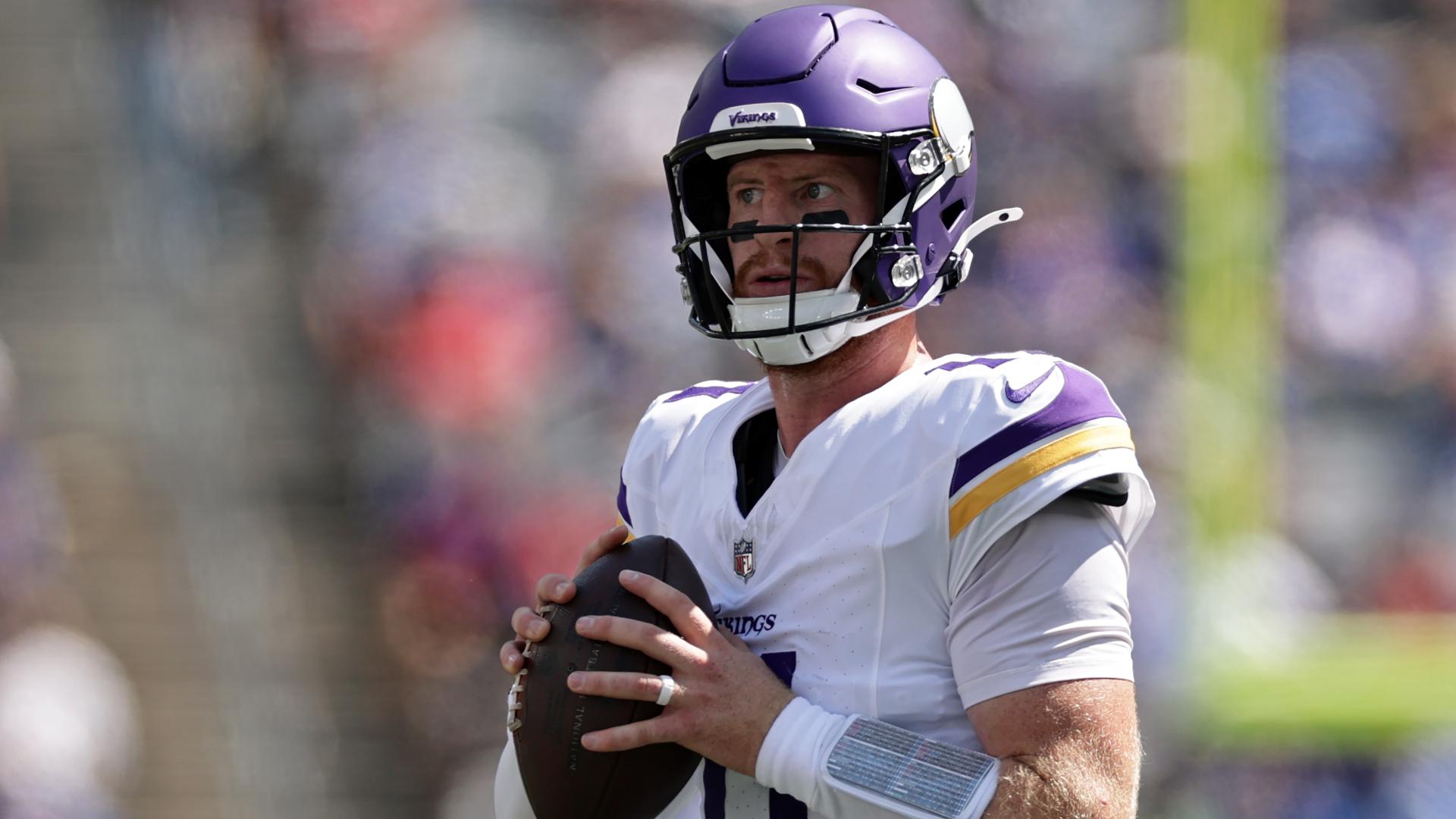 Vikings rule Kyler Murray out for Sunday; Carson Wentz to make first start of the season