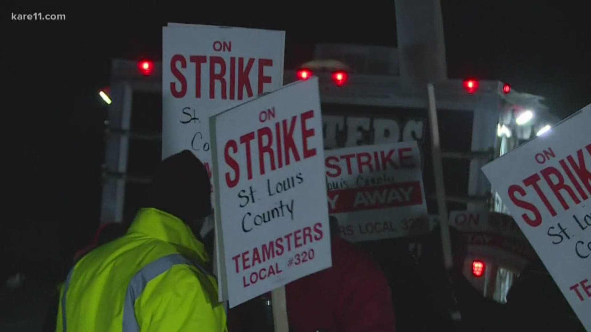 During the strike, supervisors and other licensed employees will plow, but there are fewer of them and the county says it will take longer to get to all the roads.