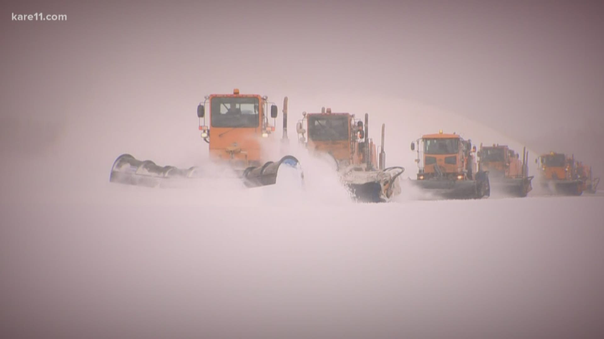 Airport officials advise travelers to check their flight status for possible delays or cancellations.