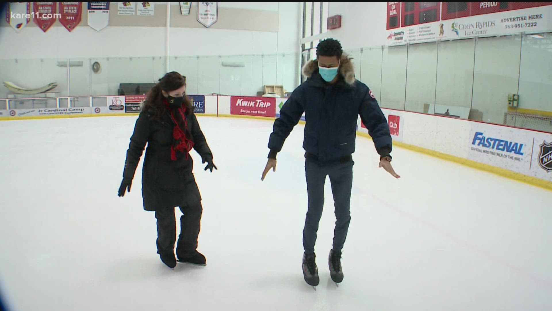 KARE 11's own Guy Brown is taking to the ice to try out some of the events in the Winter Olympics.
