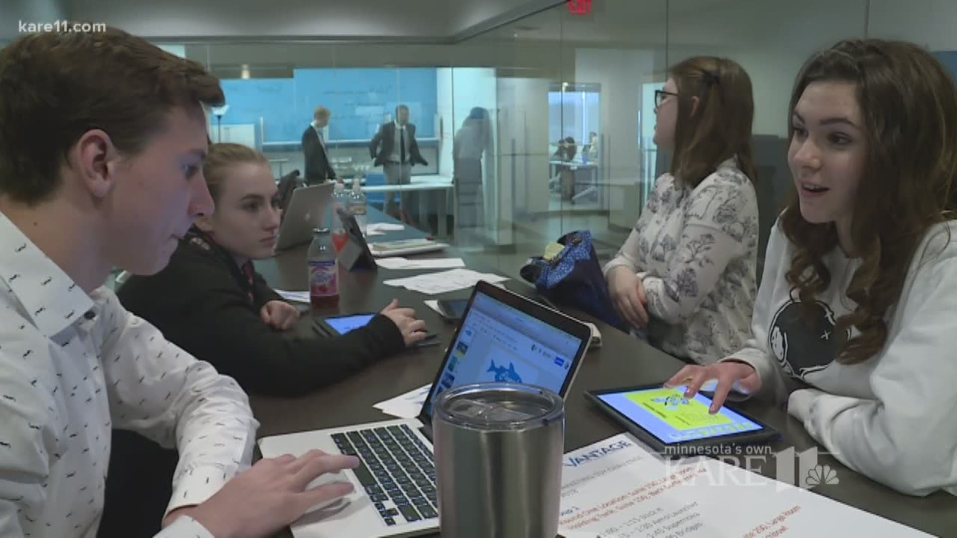 Best Buy is one of about 30 project sponsors serving as mentors to a unique learning experience through Minnetonka High School called Vantage. https://kare11.tv/2IKJVZP
