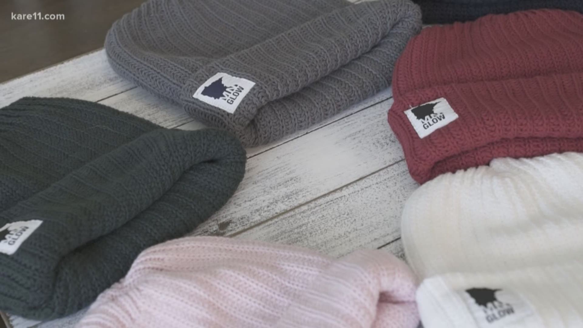 For every hat and neck warmer MN Glow sells, the same, unbranded product is donated to a person in need. https://kare11.tv/2DV3fUK