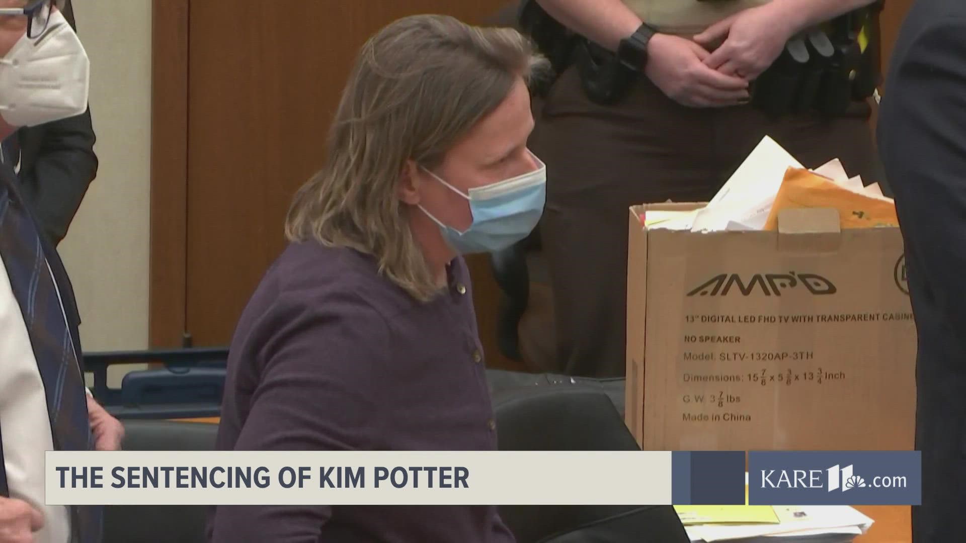 Judge Regina Chu sentences former police officer Kim Potter to 24 months in prison, of which she will likely serve 16 months.