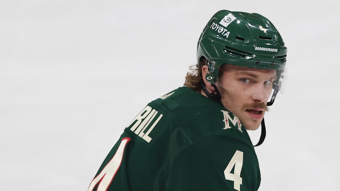 Hockey Feed - Mullet in the making. Jon Merrill plays his first